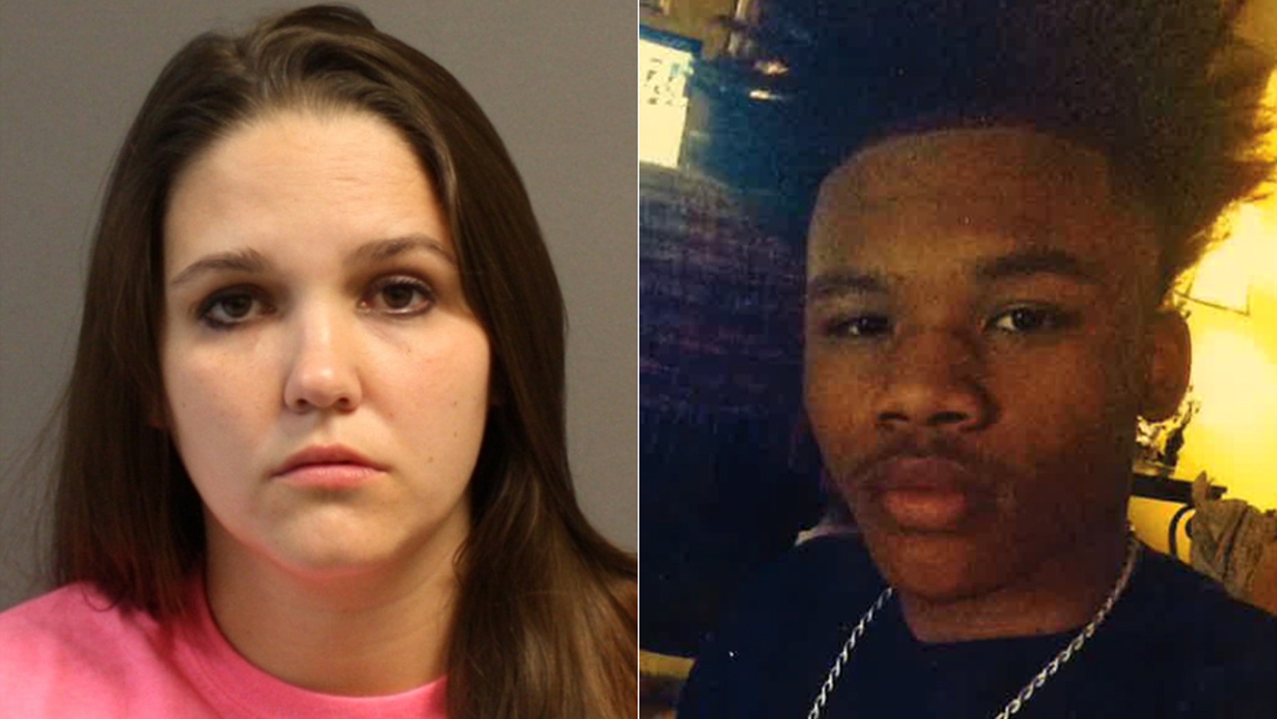 Nicole Jackson, left, is believed to be on the run with 16-year-old Oscar O'Neal.