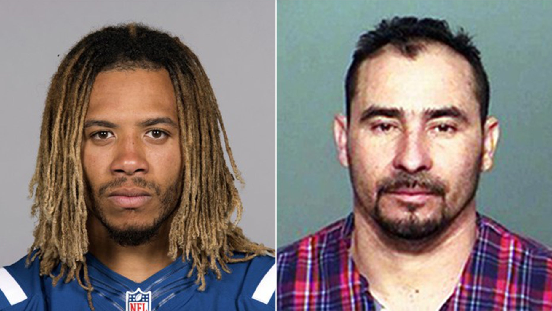 Manuel Orrego-Zavala, right, was charged Tuesday with illegally re-entering the U.S. following the suspected drunk driving crash Sunday that killed Indianapolis Colts linebacker Edwin Jackson.