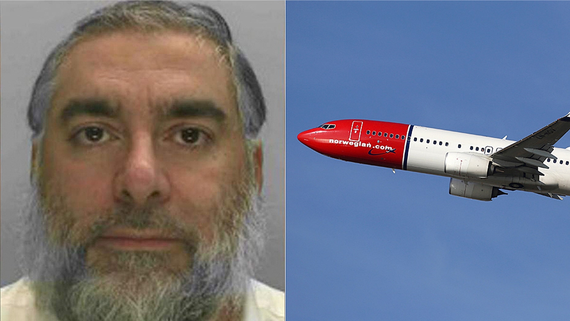 Jacob Meir Abdellak made the false threat eight minutes before his Norwegian Air flight was set to depart on May 11