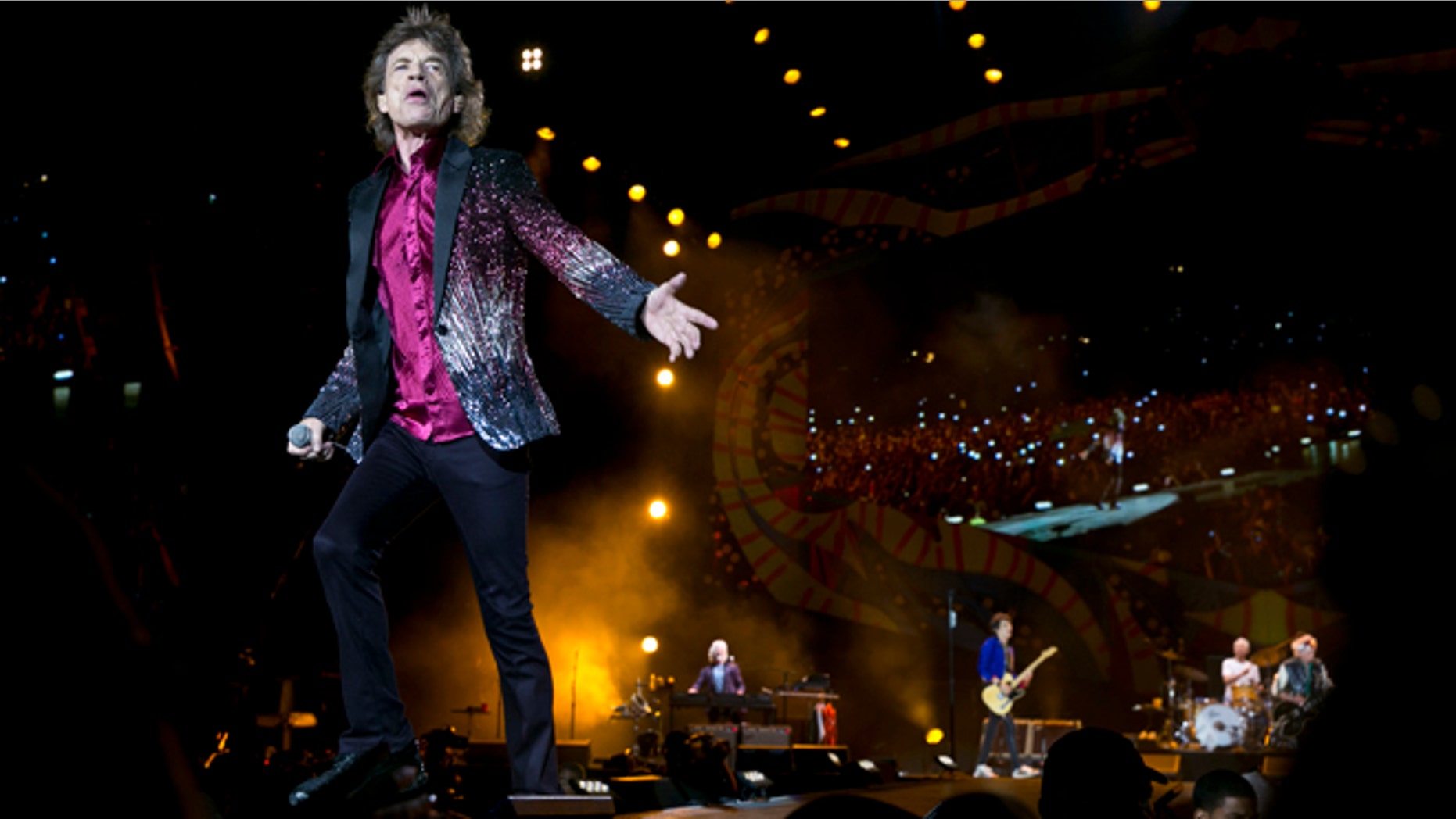 March 25, 2016. Mick Jagger of The Rolling Stones performs in Havana, Cuba.