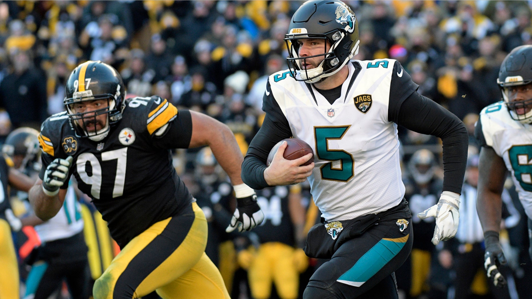 Jacksonville quarterback Blake Bortles accounted for 239 all-purpose yards in the Jaguars upset win.