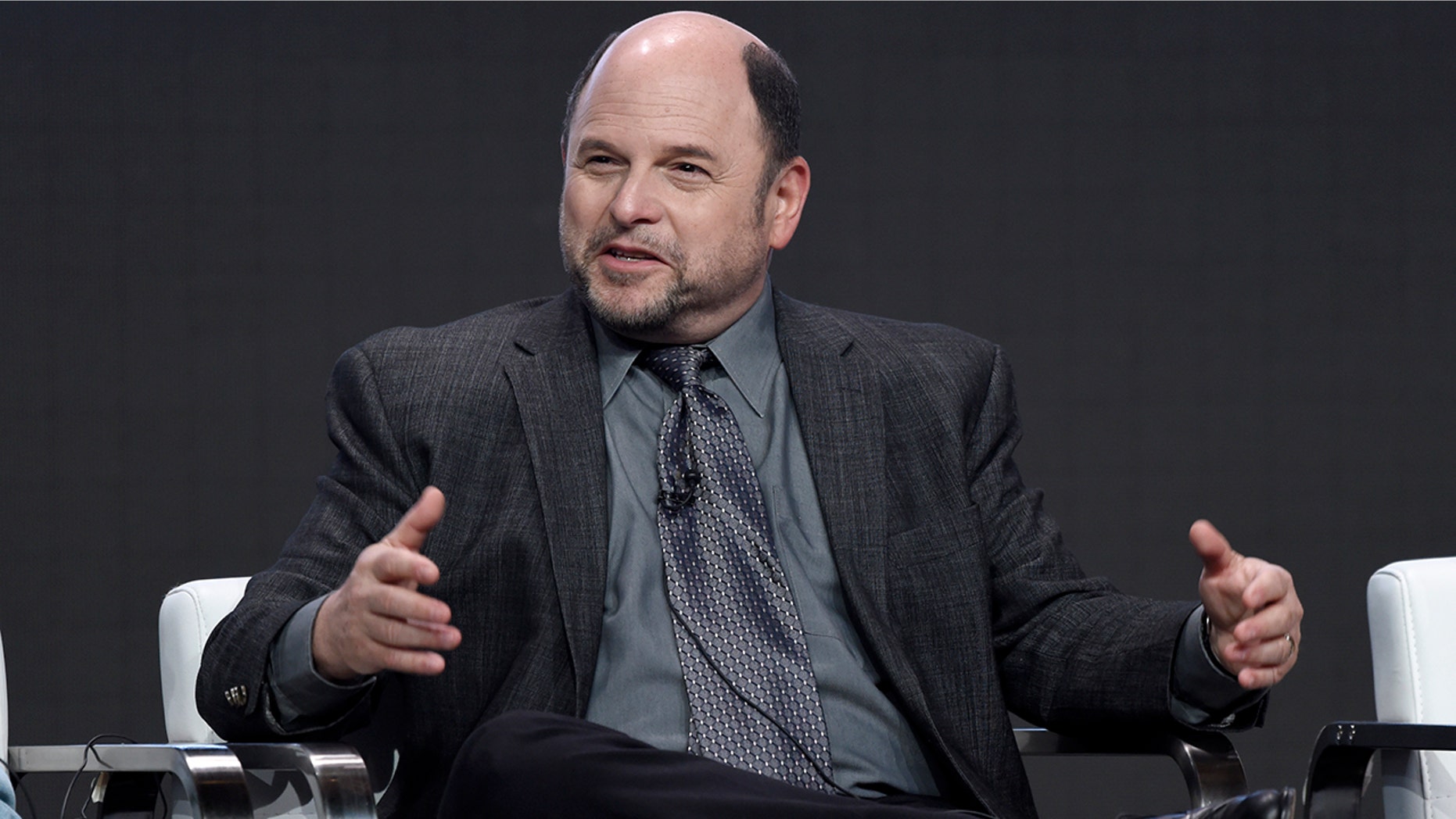 Jason Alexander participates in the "Hit the Road" panel during the Audience Network Television Critics Association Summer Press Tour at the Beverly Hilton on Tuesday, July 25, 2017, in Beverly Hills, Calif. (Photo by Chris Pizzello/Invision/AP)