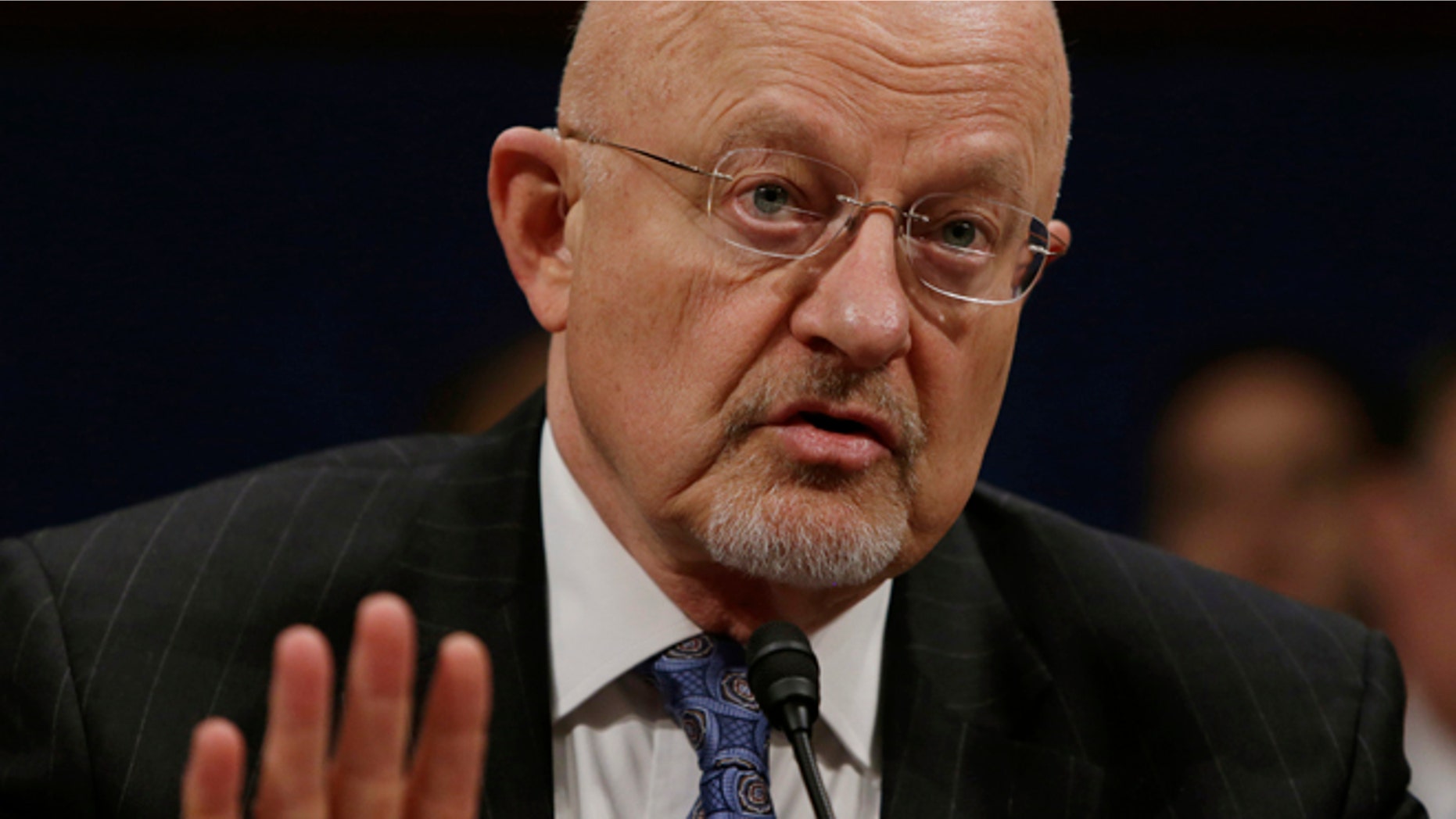 Feb. 4, 2014: Director of U.S. National Intelligence James Clapper appears before the House Intelligence Committee on "Worldwide Threats" in Washington.
