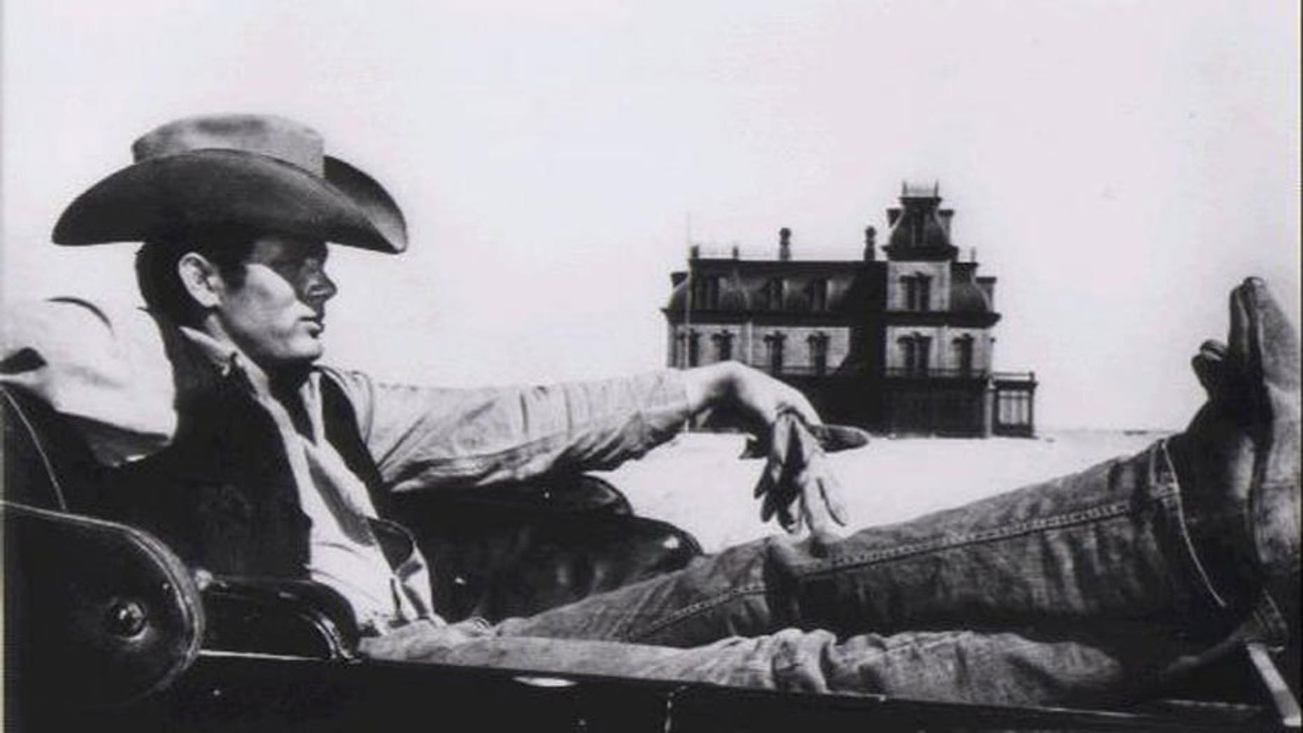James Dean in the film "Giant"