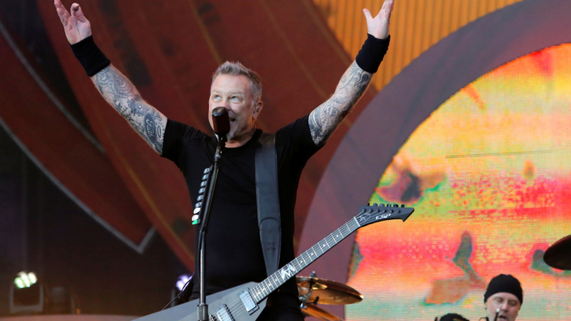 James Hetfield of Metallica performs at the Global Citizen Festival at Central Park in Manhattan, New York, U.S., September 24, 2016.