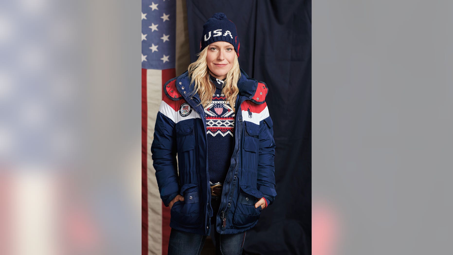 Snowboarder Jamie Anderson will be wearing this specially designed Ralph Lauren jacket containing a built-in heating element at the Winter Olympics in Pyeongchang.