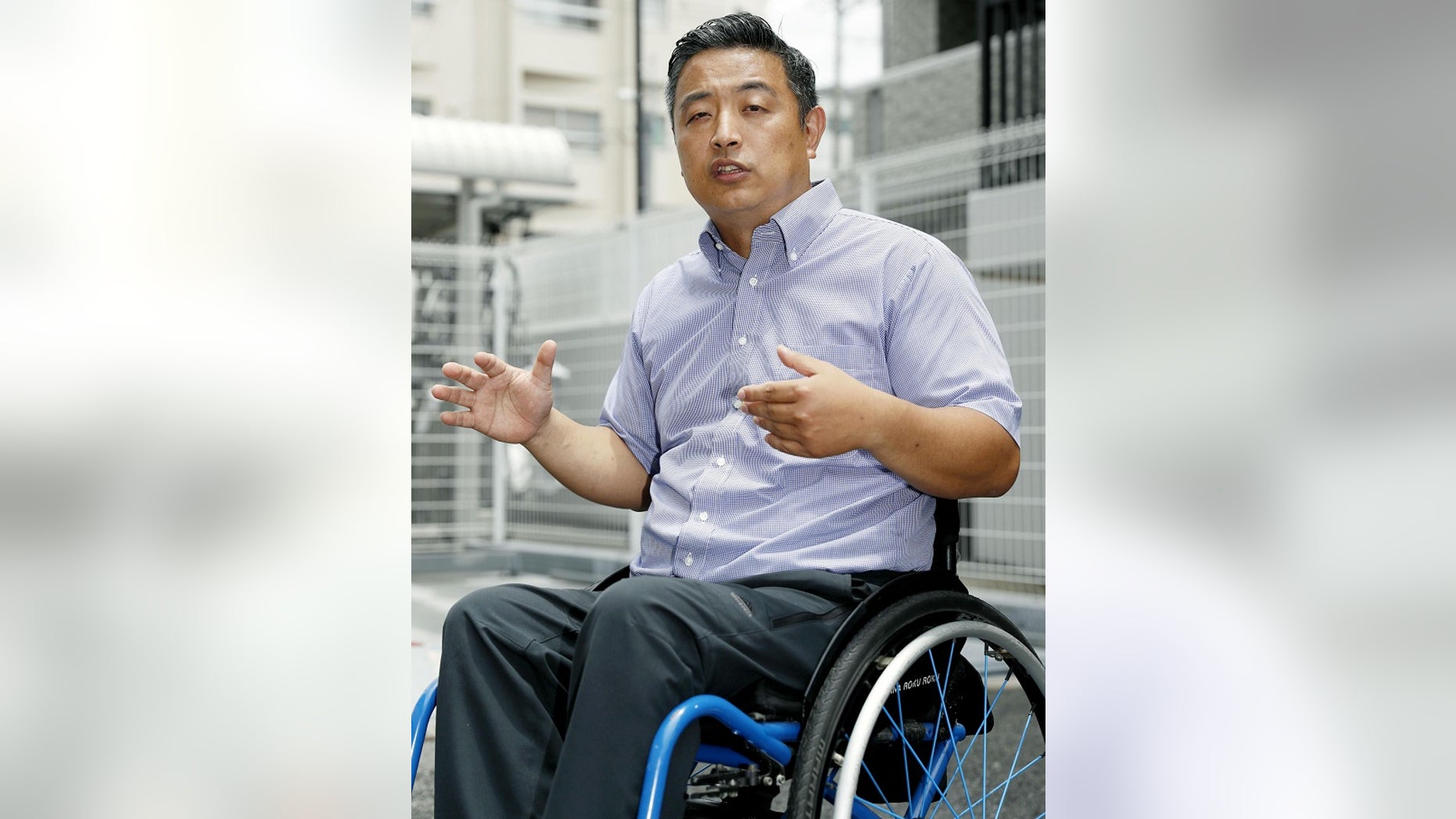 Hideto Kijima, a disabled Japanese man, was forced to hoist himself up a flight of stairs to board his flight on Vanilla Air last month.
