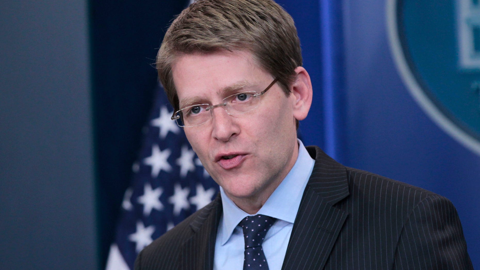 White House Press Secretary Jay Carney speaks during his daily news briefing at the White House in Washington, Tuesday, March, 15, 2011. (AP)