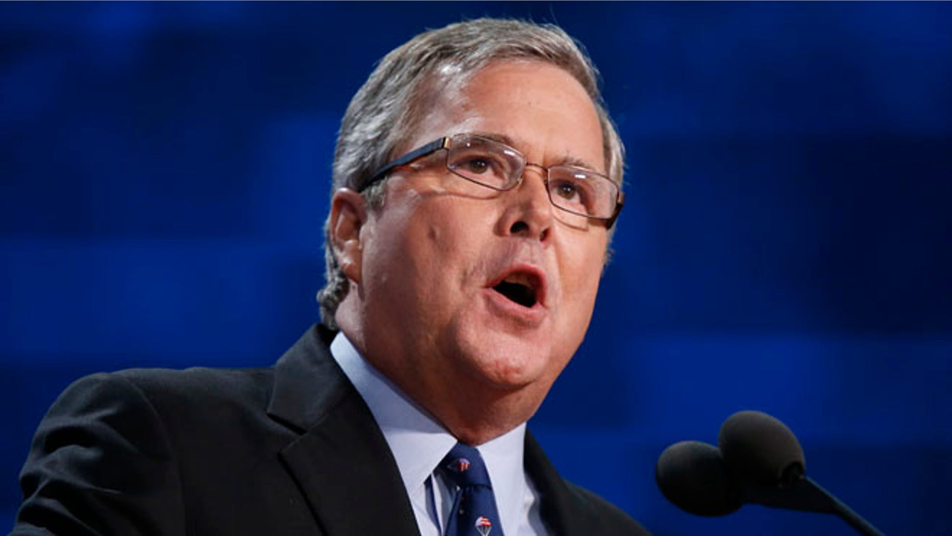 Aug. 30, 2012: Former Florida Governor Jeb Bush addresses the Republican National Convention in Tampa, Fla.