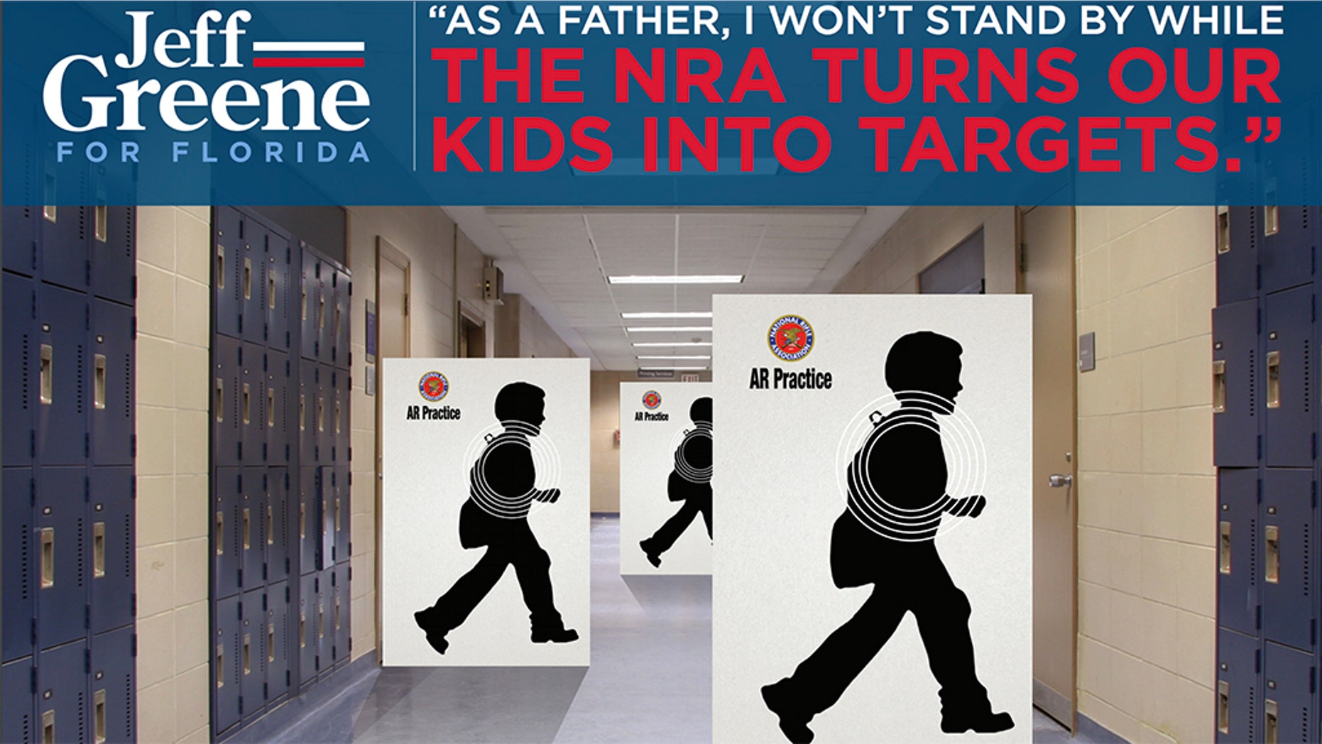 A leading NRA official called Florida gubernatorial candidate Jeff Greene's mailer, which accuses the gun rights organization of using children as targets, "repulsive."