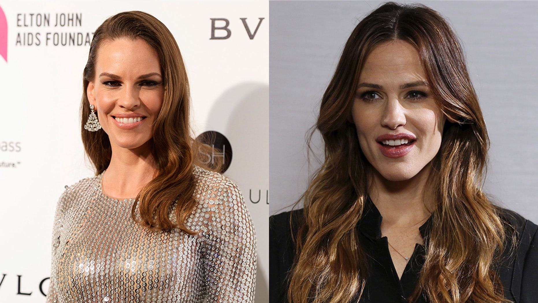 Hilary Swank, left, said she is often mistaken for Jennifer Garner by fans.