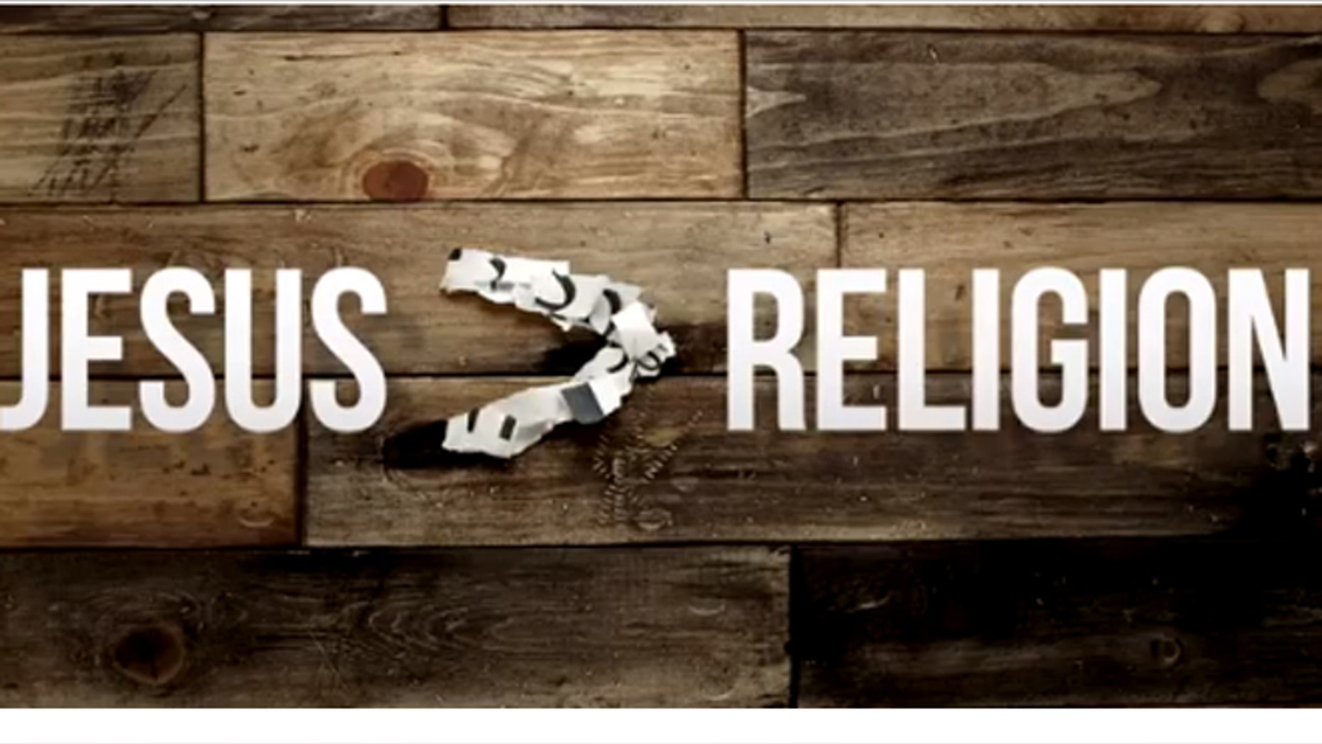 A screenshot of Jefferson Bethke introduction video to his Youtube series, "Why Jesus Still Hates Religion (And You Should Too)."