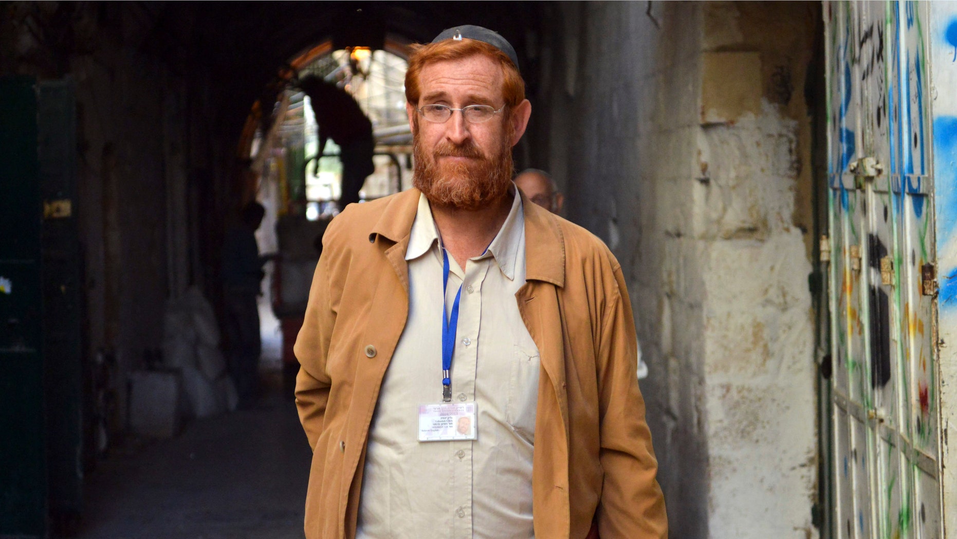 Nov. 10, 2013: Hard-line Jewish activist Yehuda Glick walking in a street in Jerusalem