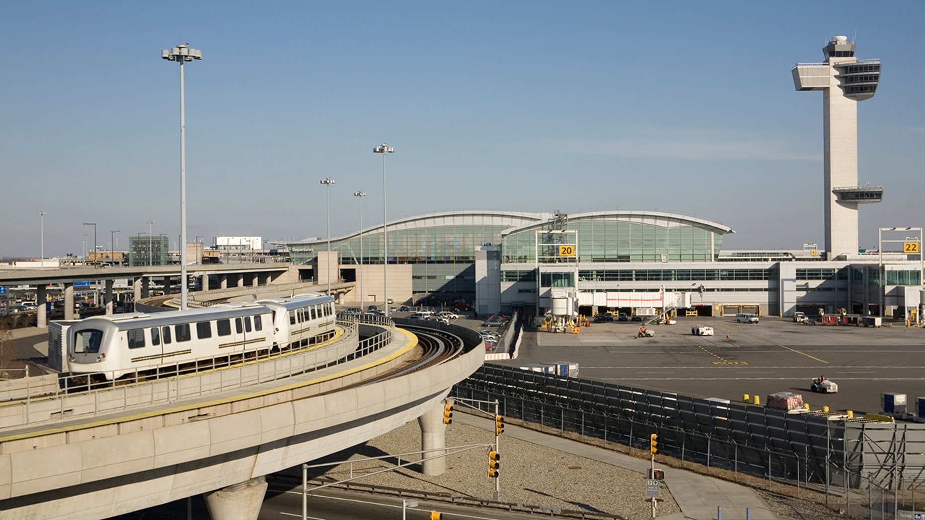 Port Authority Police say the man breached JFK security after escaping a mental health facility in Virginia.