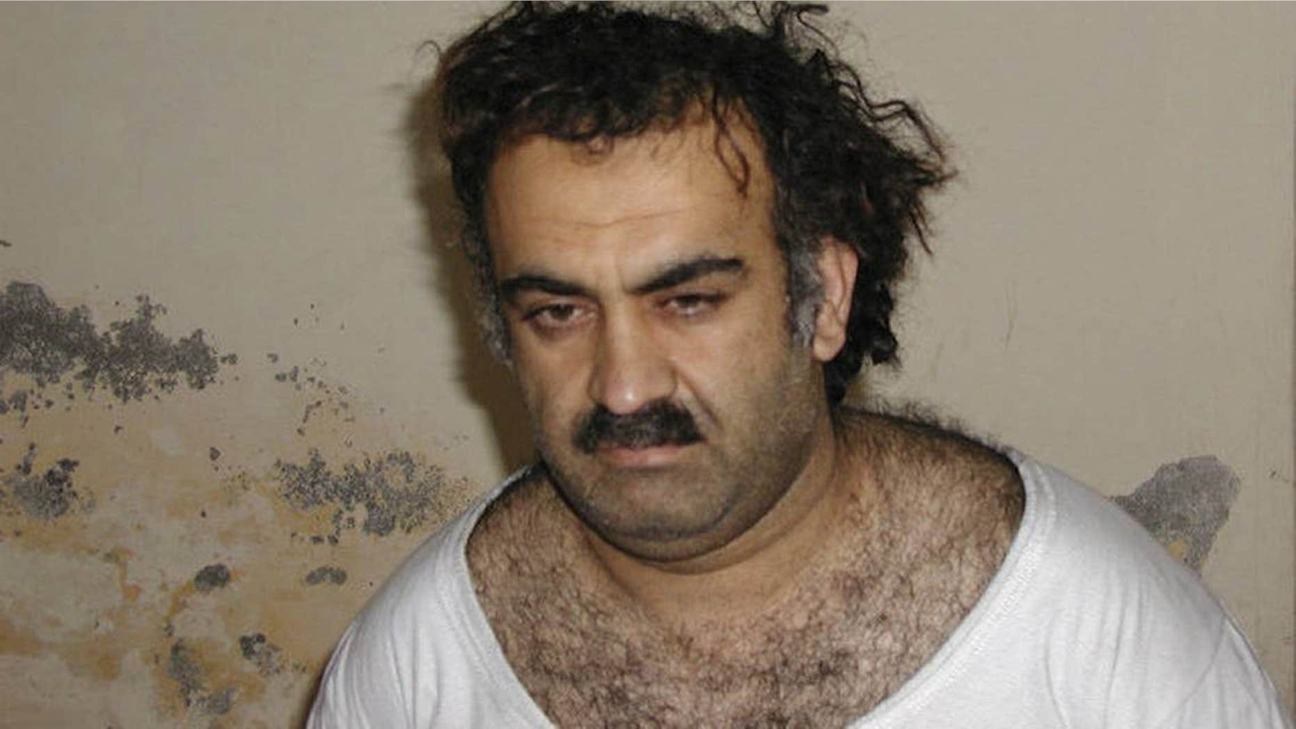 Khalid Sheik Mohammed, alleged mastermind behind the 9/11 attacks, was captured in March 2003 in Pakistan.