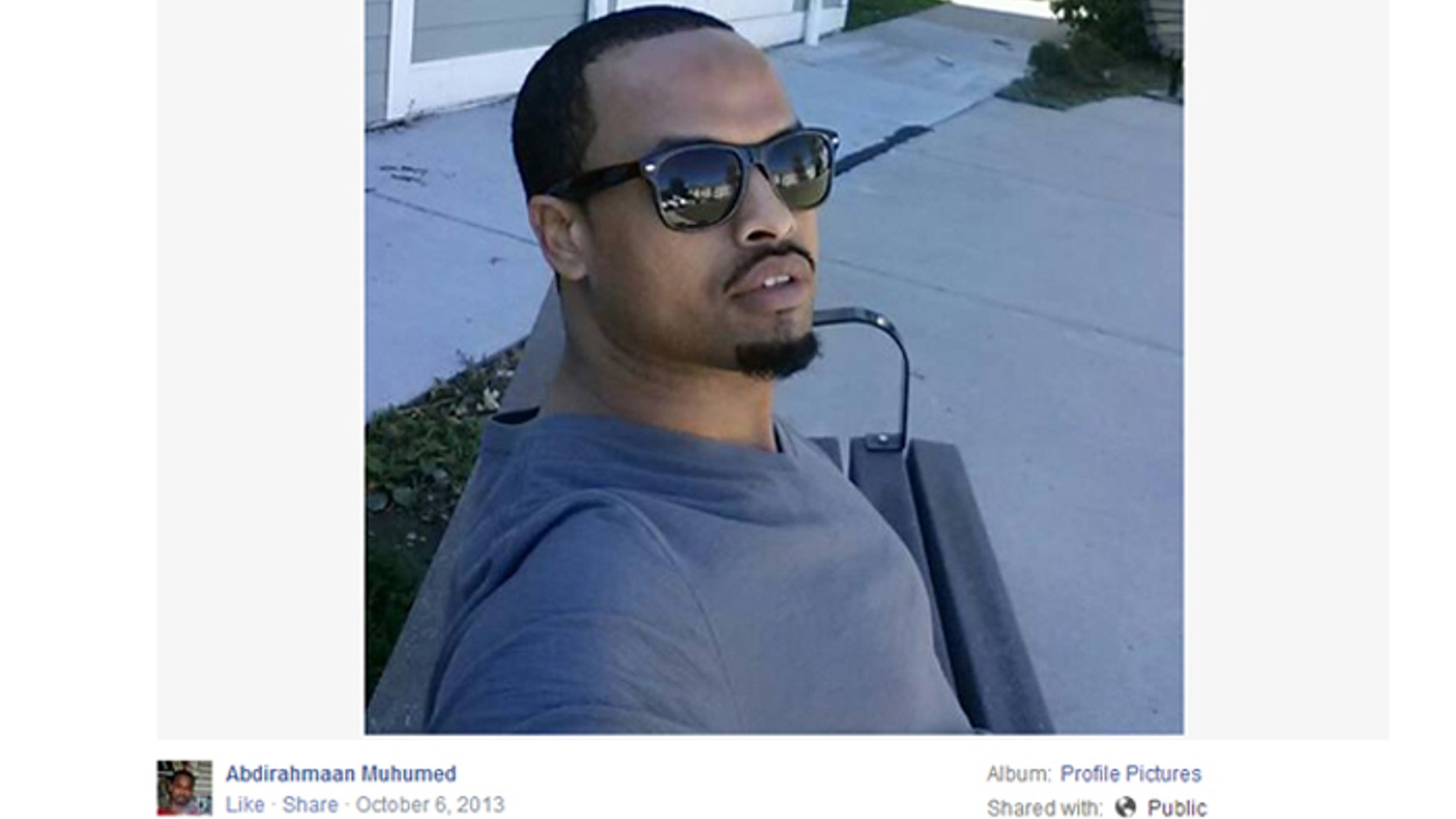 Abdirahmaan Muhumed is one of as many as 15 Minnesota Somali-Americans who left their homes to join ISIS, according to Minnesota Public Radio. (Screengrab from public Facebook page).