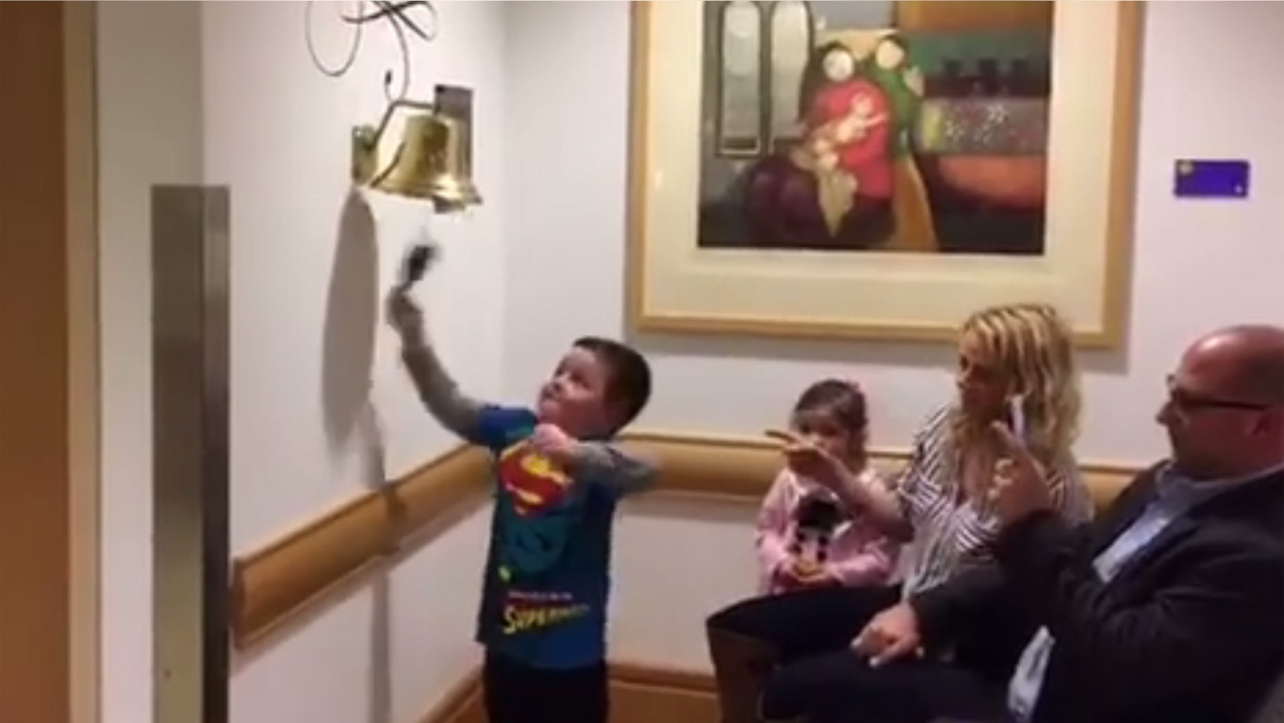 Jimmy Spagnolo celebrated the end of his chemotherapy treatment.