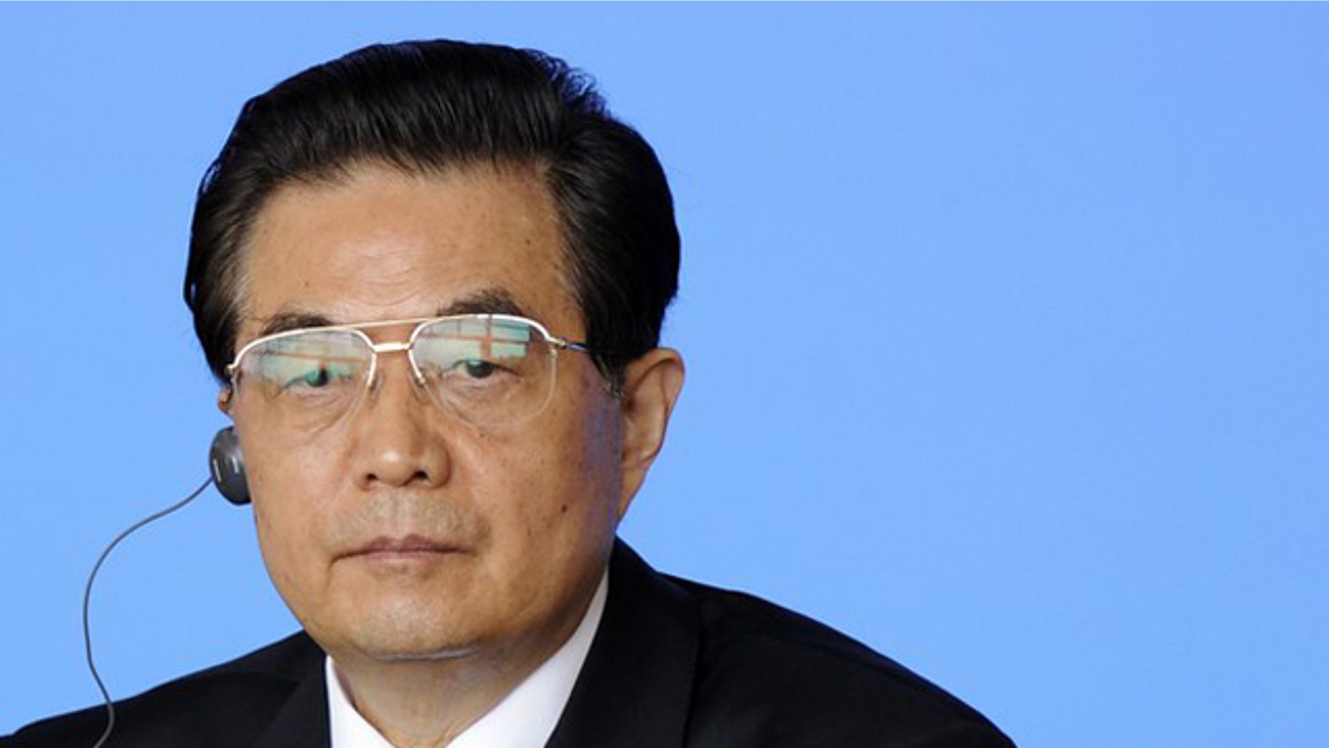 Chinese President Hu Jintao attends a joint news conference with other world leaders during a summit in Sanya, on the southern Chinese island of Hainan, April 14.