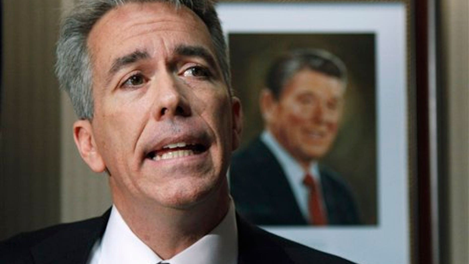 In this Nov. 17, 2010 file photo, then-Rep.-elect Joe Walsh, R-Ill., speaks on Capitol Hill in Washington.