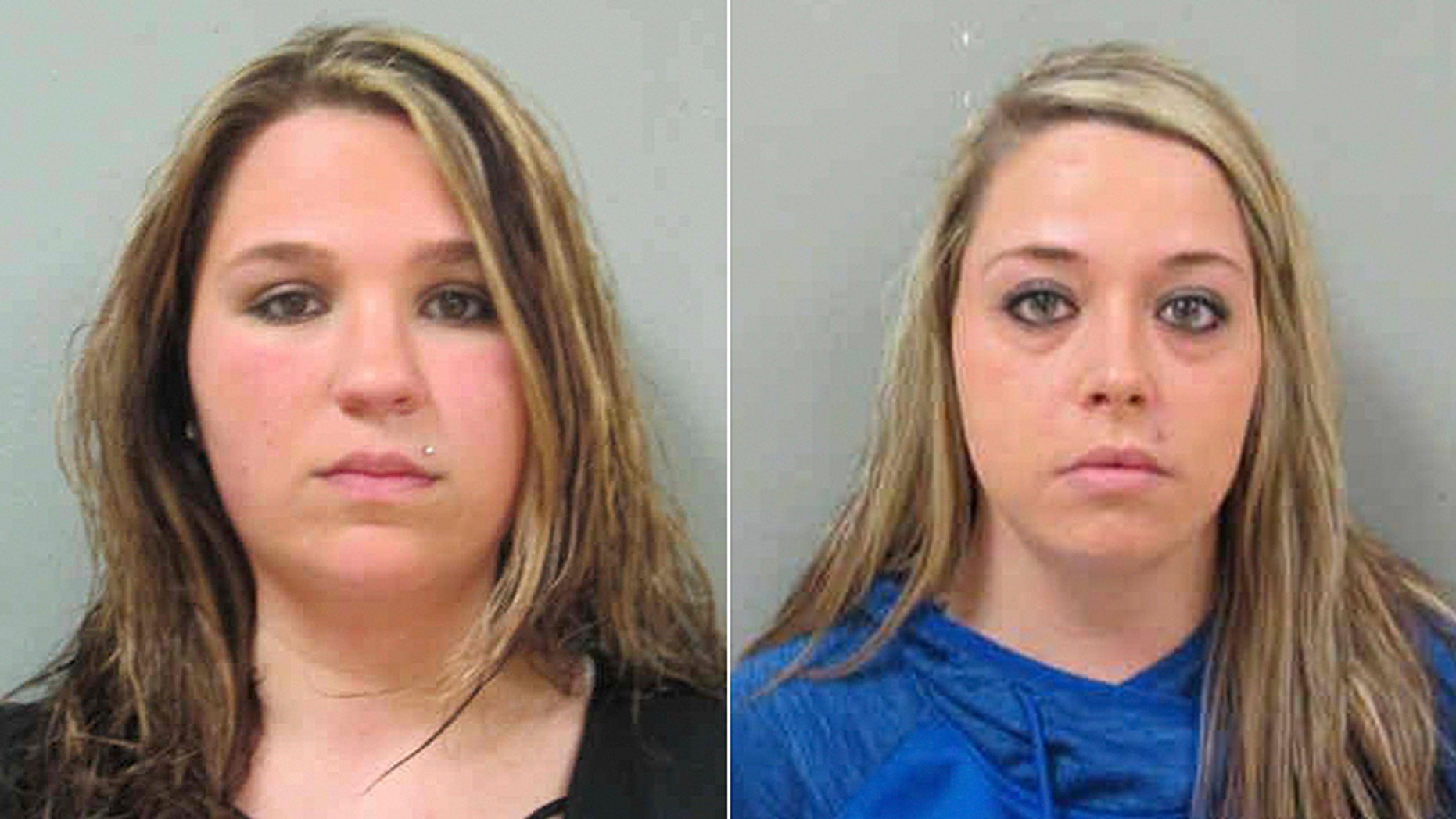 Paige Johanningmeier, left, and Megan Penney, former nursing assistants at an Iowa psychiatric facility, have been accused of having sex with two patients.