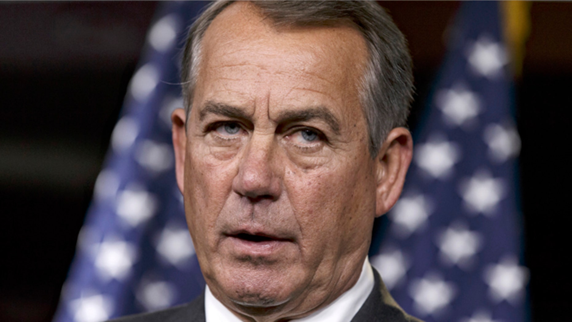 Sept. 11, 2014: House Speaker John Boehner of Ohio speaks during a news conference on Capitol Hill in Washington. Boehner is telling Iraq's prime minister that the House will ensure that the new government has all the U.S. support that it needs to combat Islamic militants.