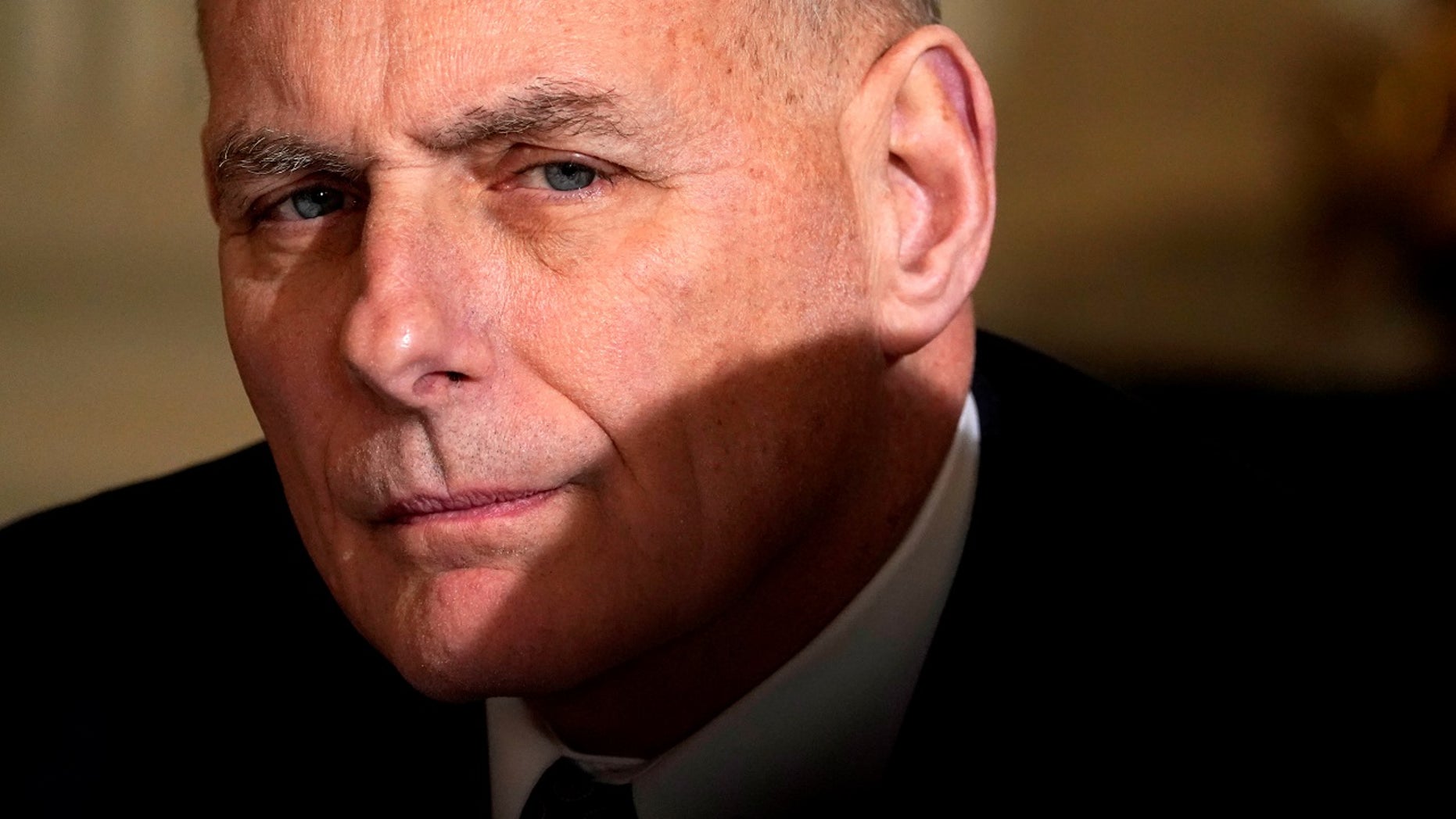 White House Chief of Staff John Kelly attends U.S. President Donald Trump's infrastructure meeting at the White House in Washington, U.S., February 12, 2018. REUTERS/Kevin Lamarque - RC18826D98B0