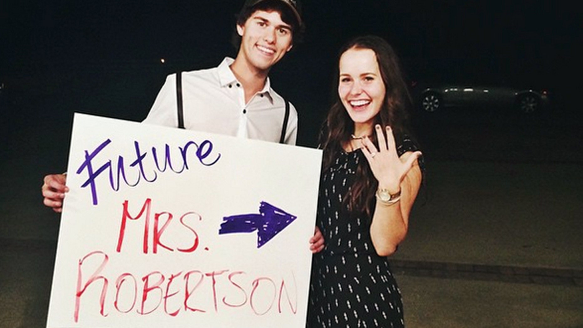 "Duck Dynasty's" John Luke Robertson and his fiancee Mary Kate McEacharn.