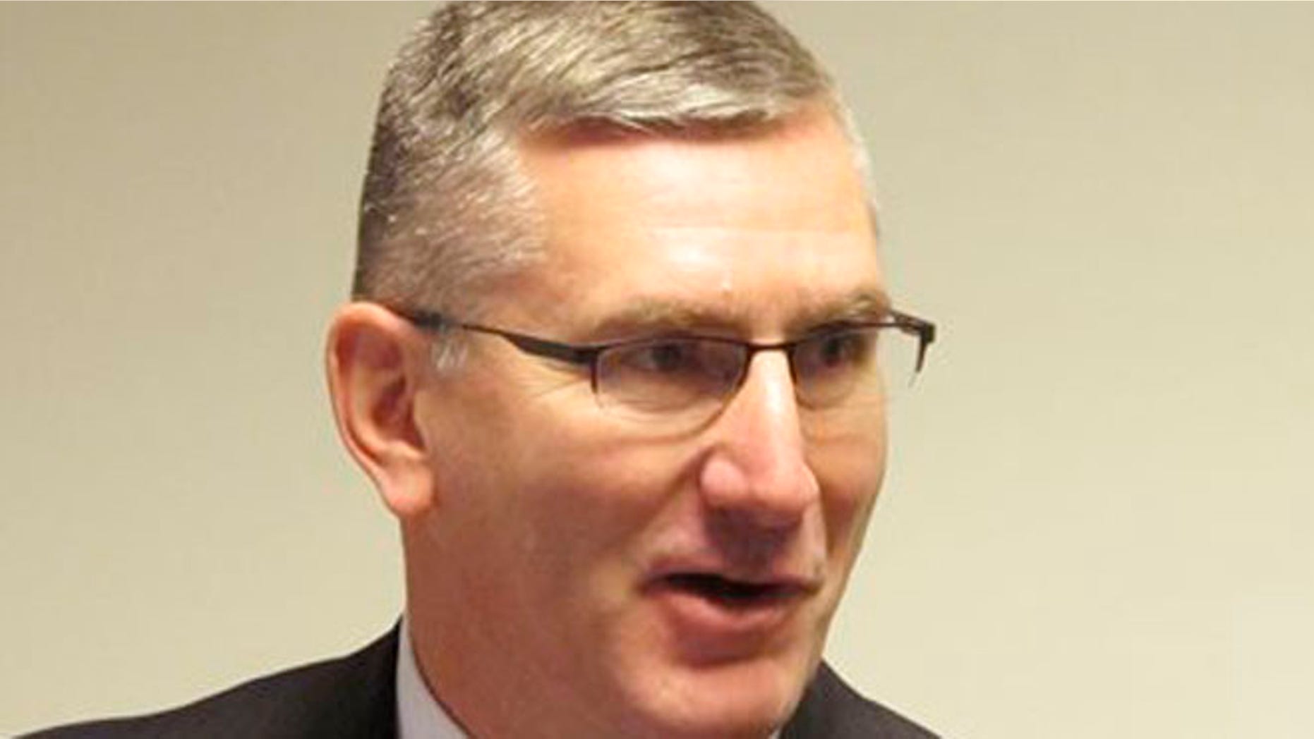 Jan. 26, 2014: U.S. Sen. John Walsh speaks to reporters in Helena, Mont.