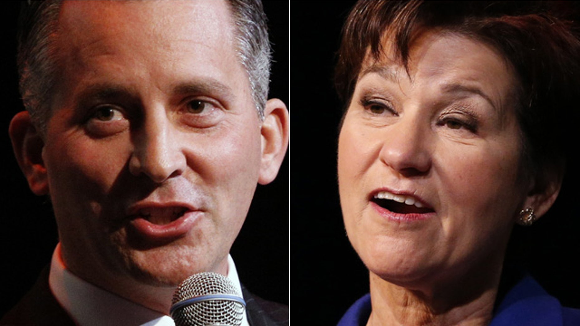 Democrat Alex Sink, right, and Republican David Jolly are vying for the seat vacated when Rep. Bill Young died in October after serving in Congress for more than 40 years.