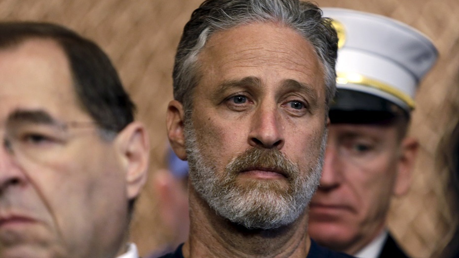 Jon Stewart slammed President Trump on Stephen Colbert’s “The Late Show” on Monday night.