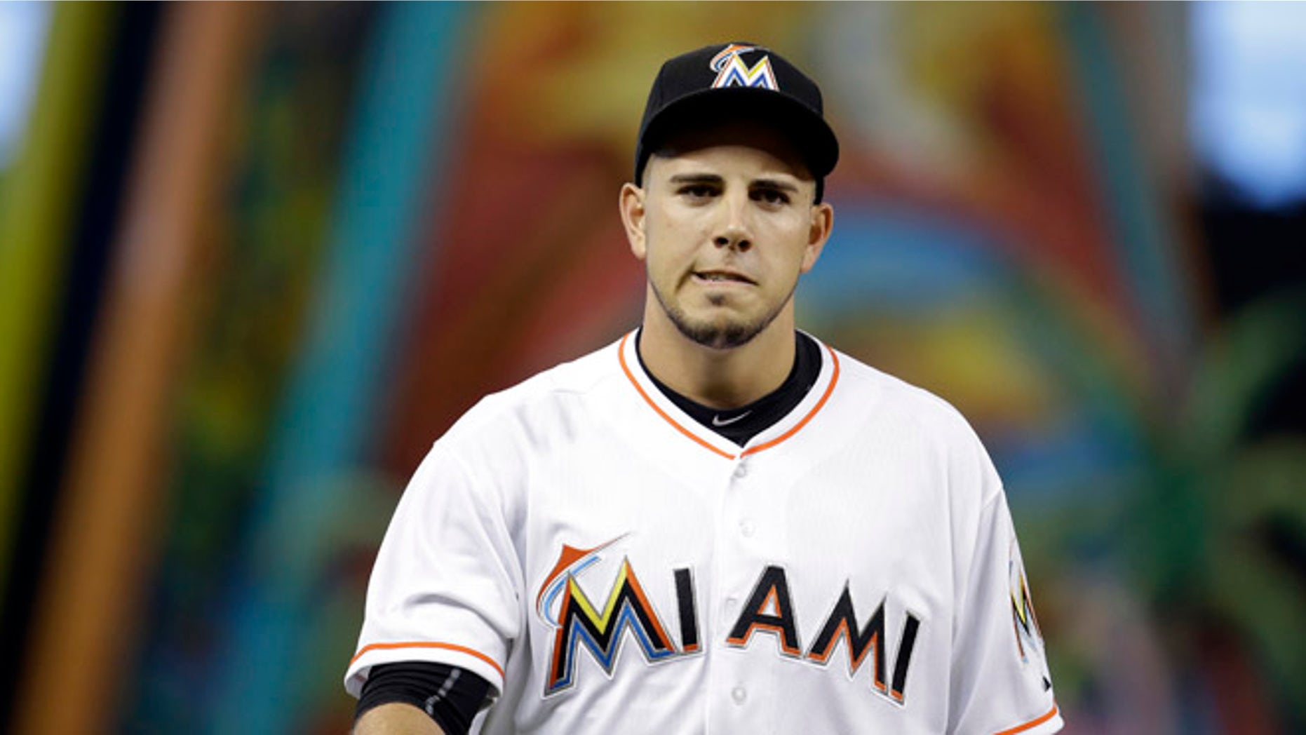 FILE - In this July 9, 2015, file photo, Miami Marlins starting pitcher Jose Fernandez walks to the dugout before a baseball game against the Cincinnati Reds in Miami. Toxicology reports show Fernandez had cocaine and alcohol in his system when his boat crashed into a Miami Beach jetty. The cause of death was listed as "boat crash" in the autopsy report released Saturday, Oct. 29, 2016, by the Miami-Dade County Medical Examiner's Office. ((AP Photo/Lynne Sladky, File)