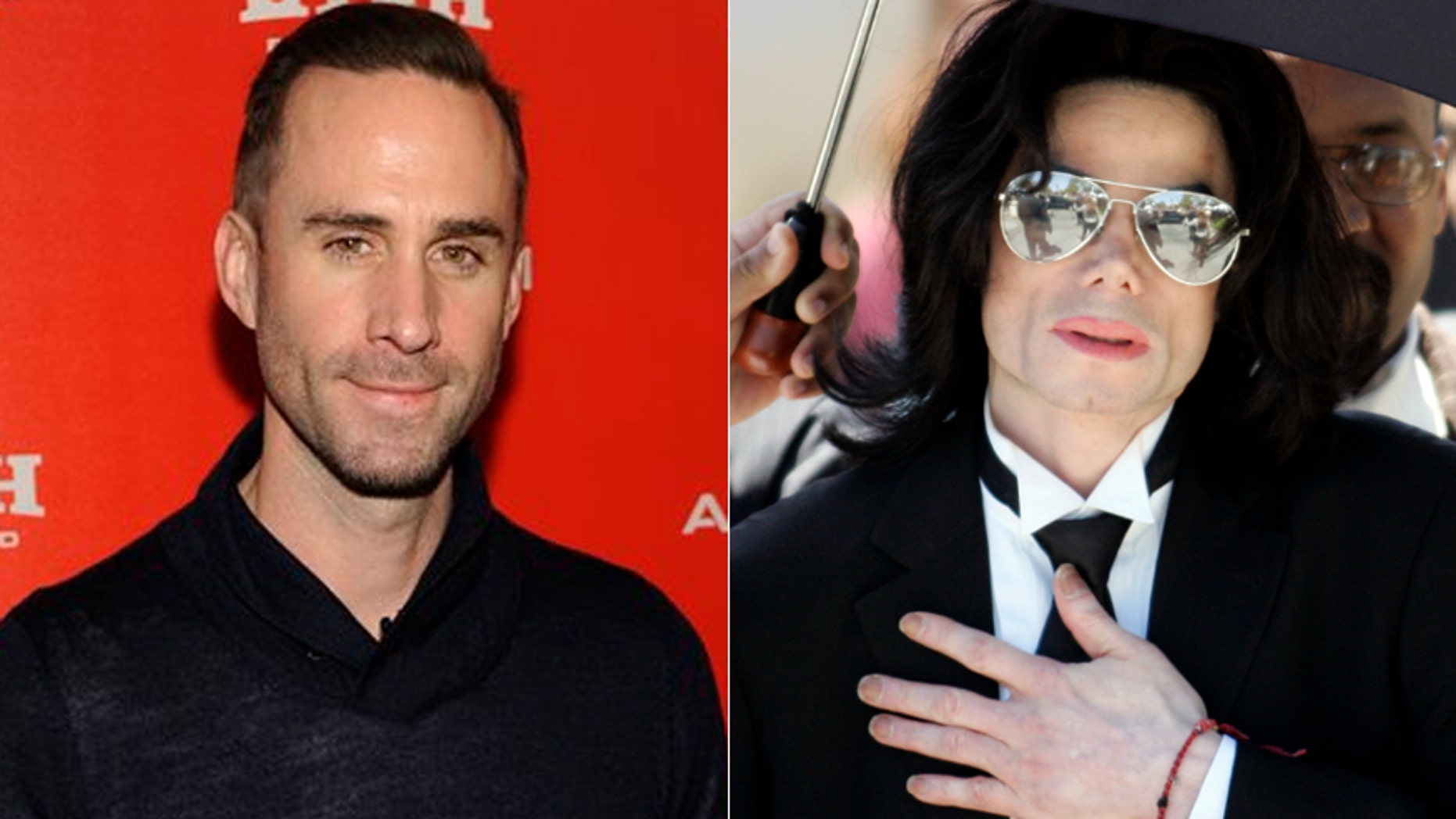 Joseph Fiennes, left, has been cast to play Michael Jackson in a TV drama.