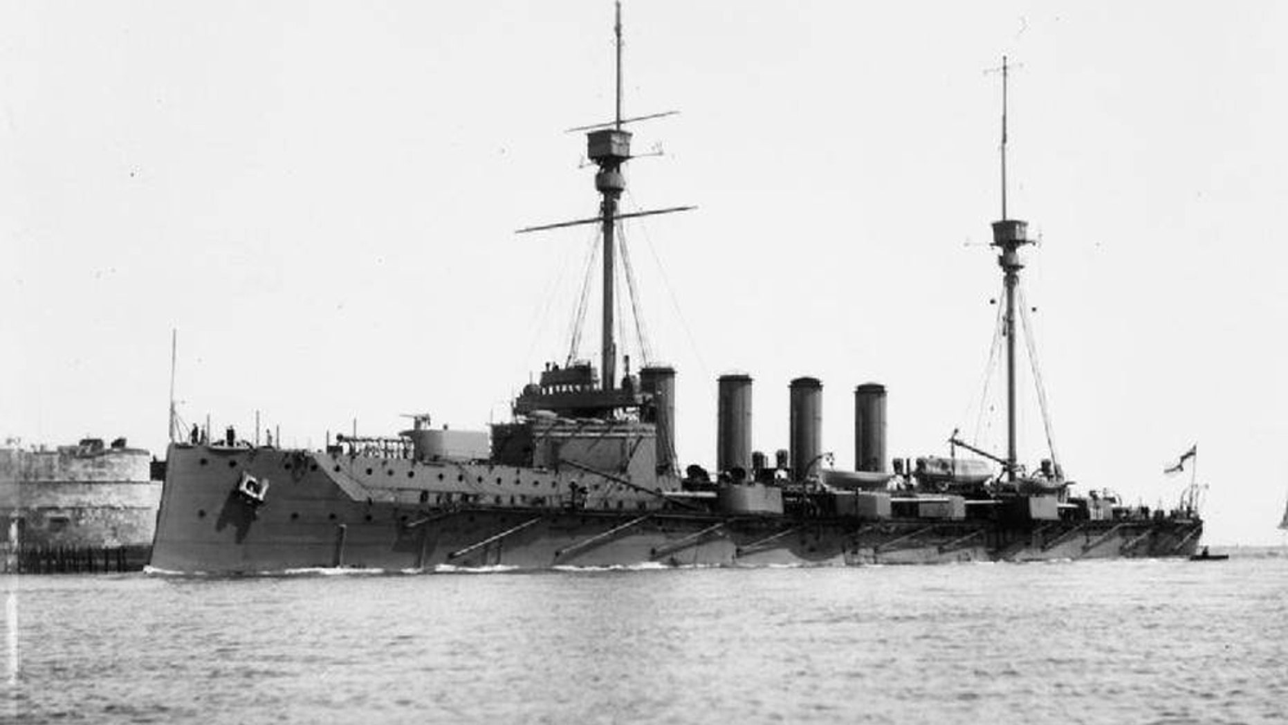 The HMS Warrior was one of 151 British warships in the North Sea on May 31 and June 1, 1916, when a German fleet of 99 warships attempted to break out from the British naval blockade of the German coast.