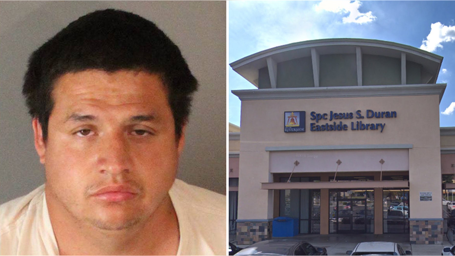Juan Francisco Palacios is accused of sexually assaulting a 6-year-old body at a public library in Riverside, Calif.
