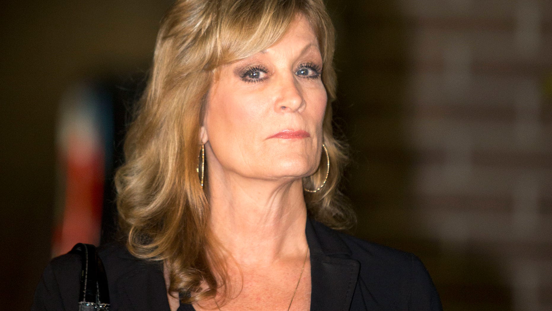 Dec. 5, 2014. Judy Huth appears at a press conference with attorney Gloria Allred, not shown, outside the Los Angeles Police Department's Wilshire Division station.