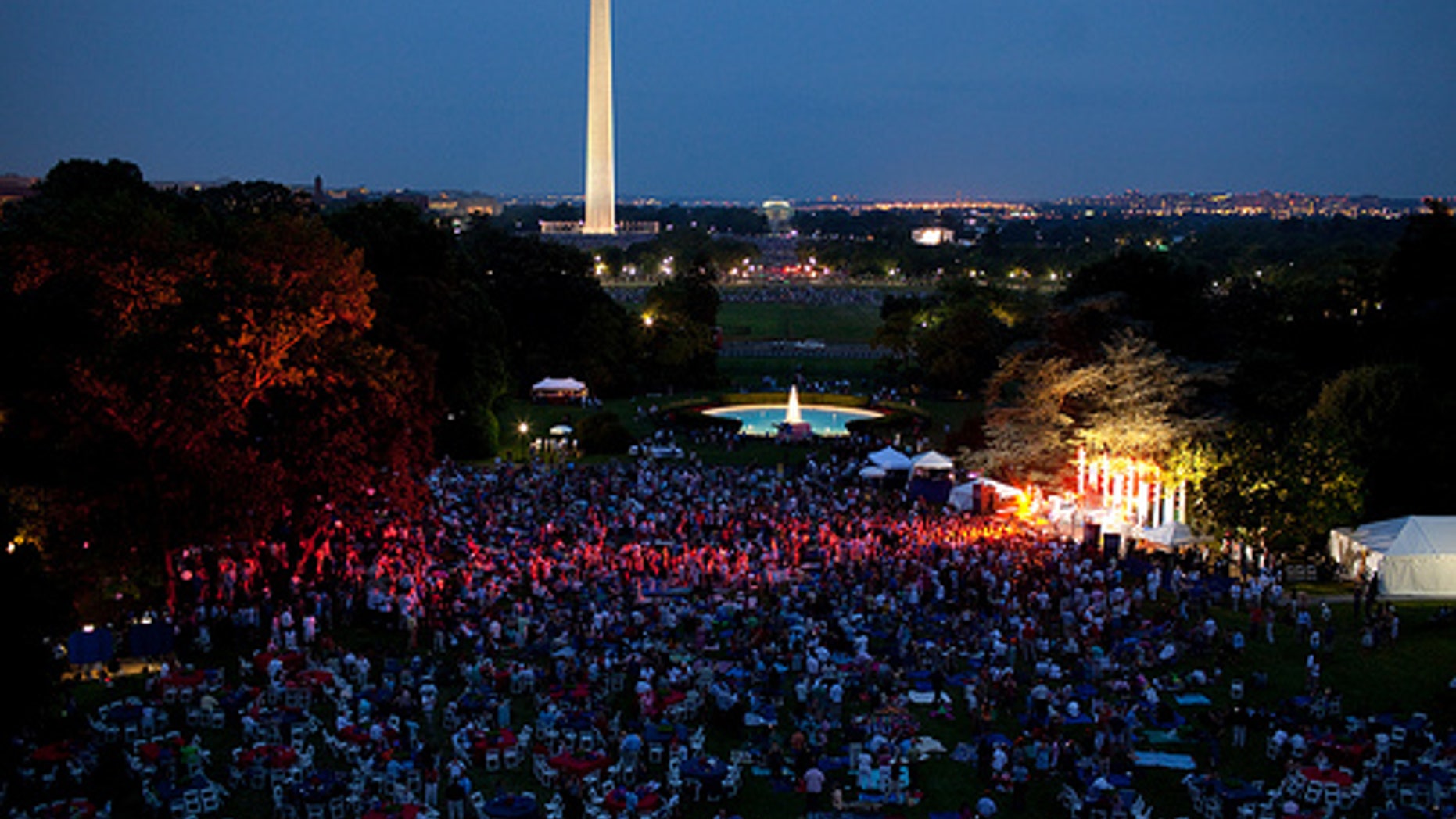The view of the South Lawn of the White House as the Foo Fighters performed on July 4, 2009. (Official White House photo by Pete Souza)