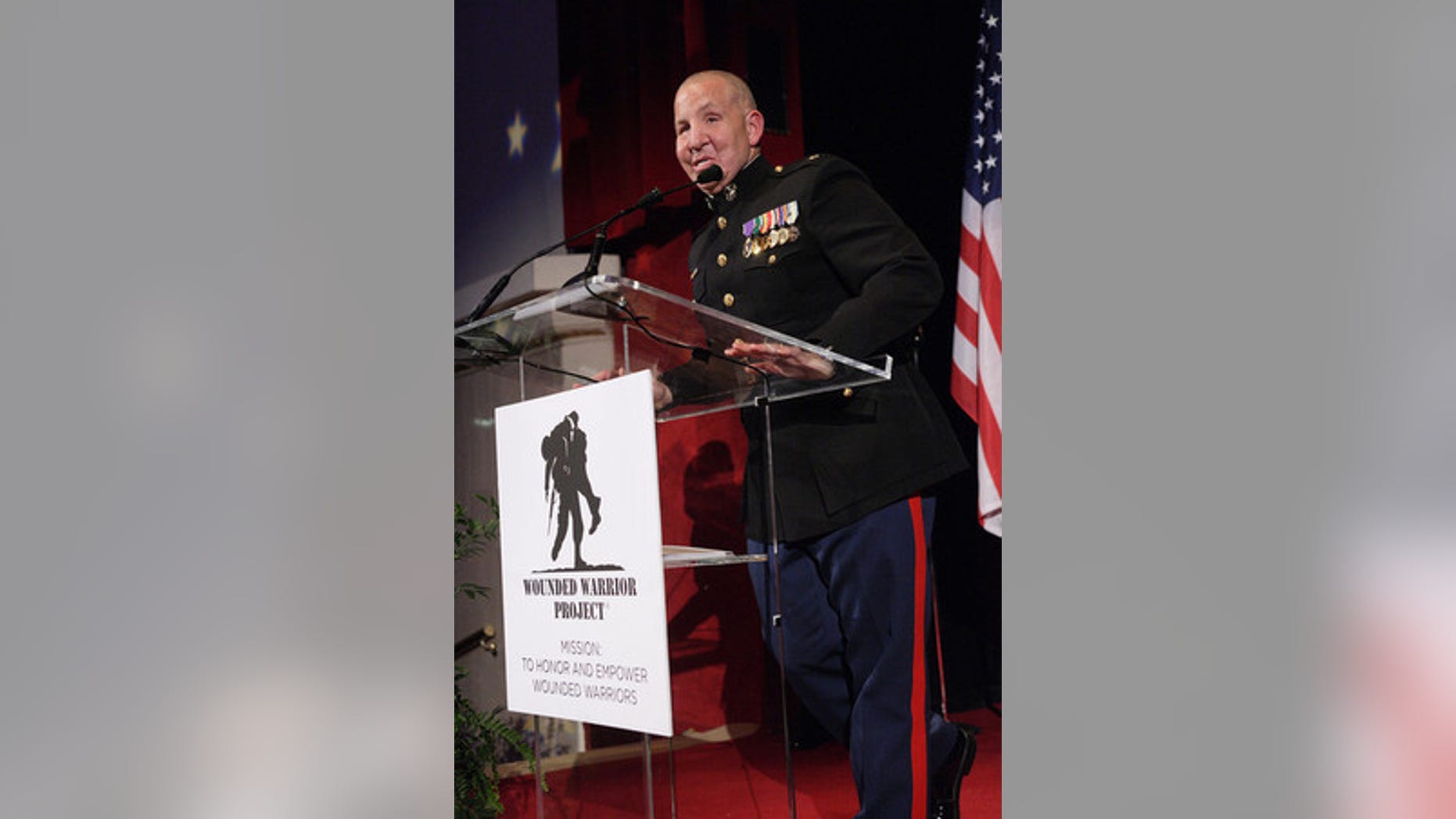 Justin Constantine was injured when an enemy sniper shot him in the back of the head.