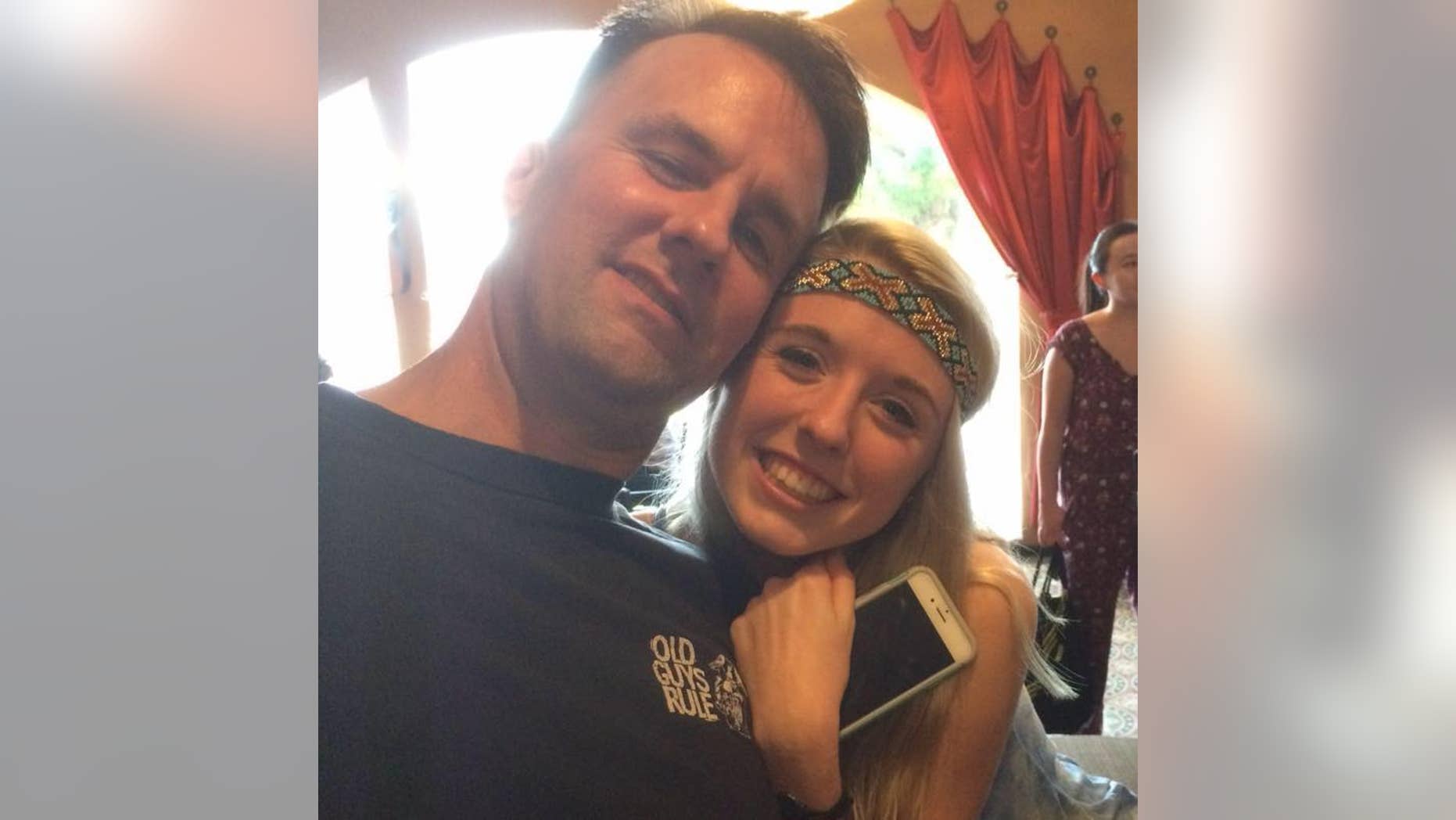 Michael Robidoux poses with his daughter, Kaela.