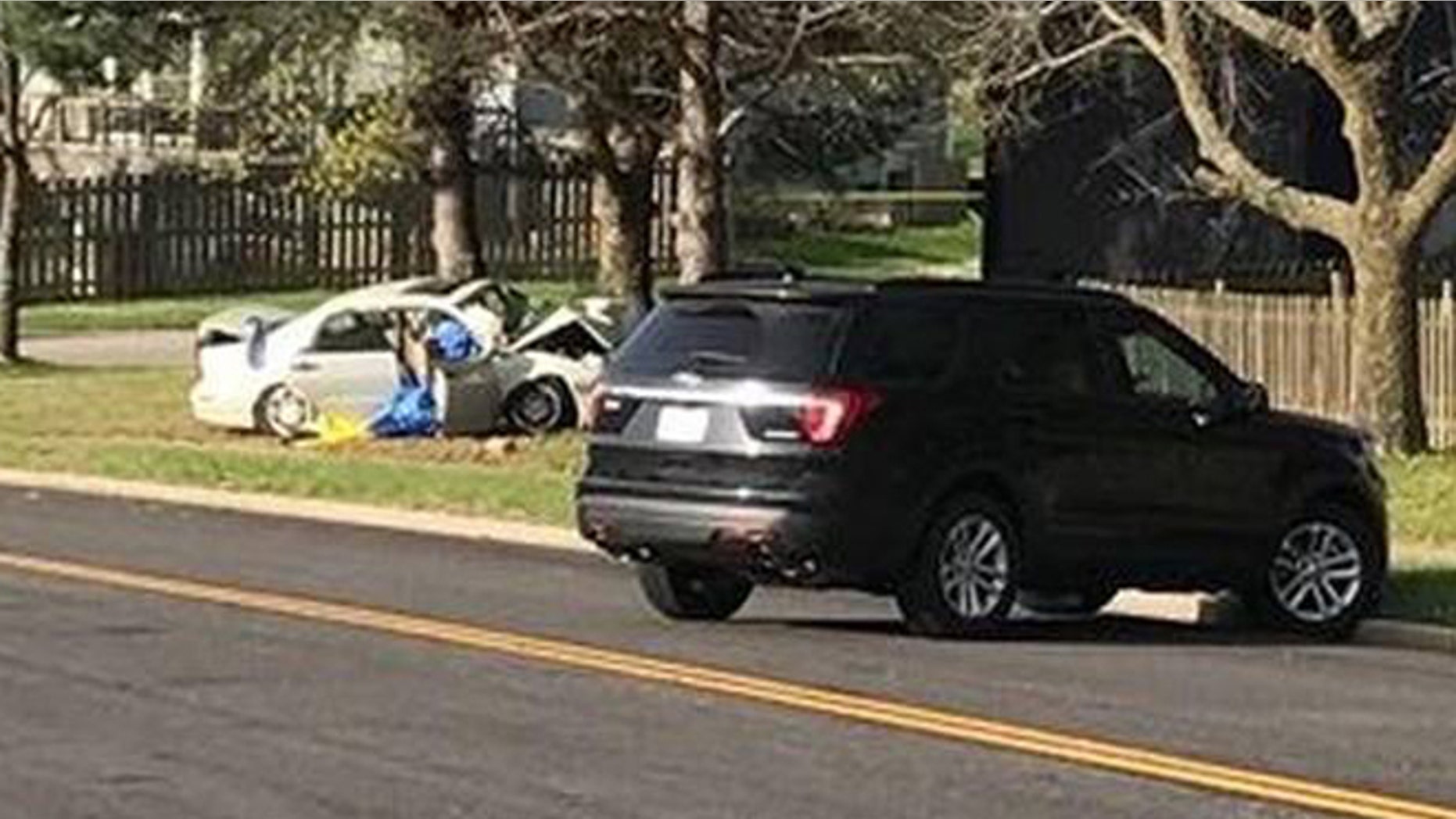 This car crashed into a tree in Kansas early Sunday leaving two teens dead and seven others injured.