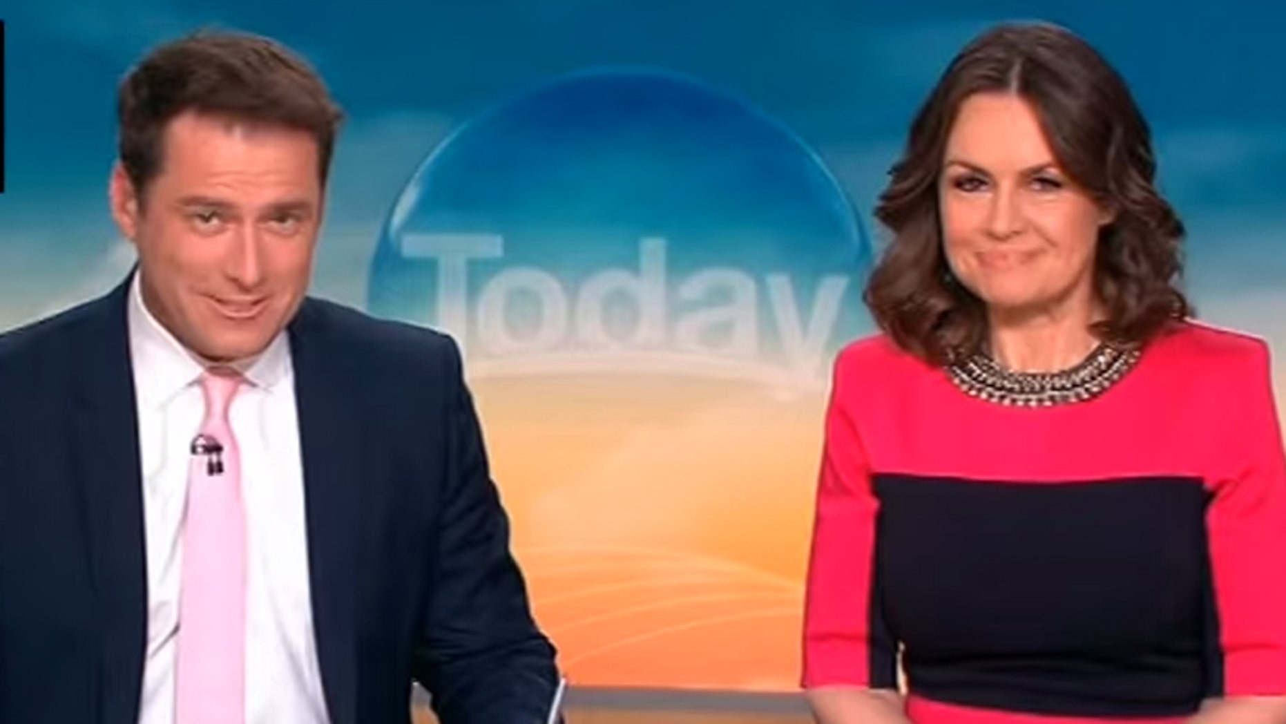 Karl Stefanovic wears his suit on 'Today' Australia.