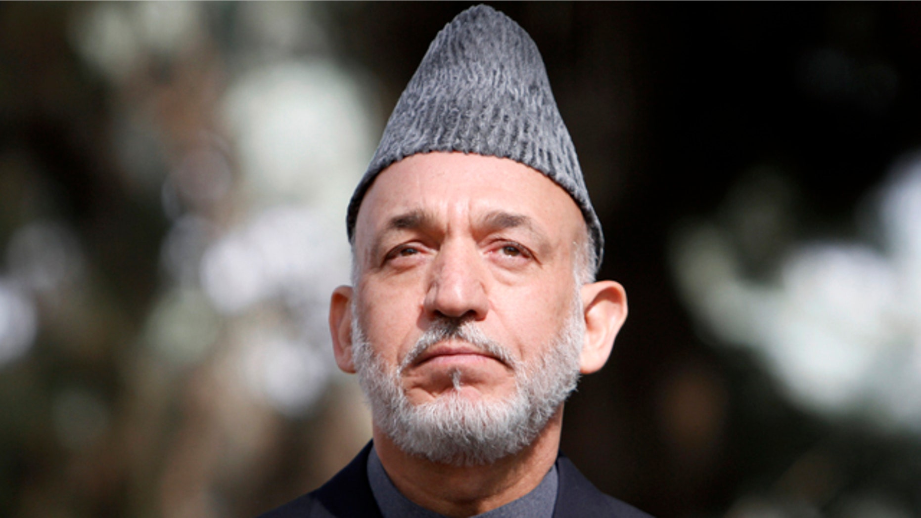Oct. 20, 2011: Afghan President Hamid Karzai pauses during a joint press conference with U.S. Secretary of State Hillary Rodham Clinton, not pictured, at the Presidential Palace in Kabul, Afghanistan.