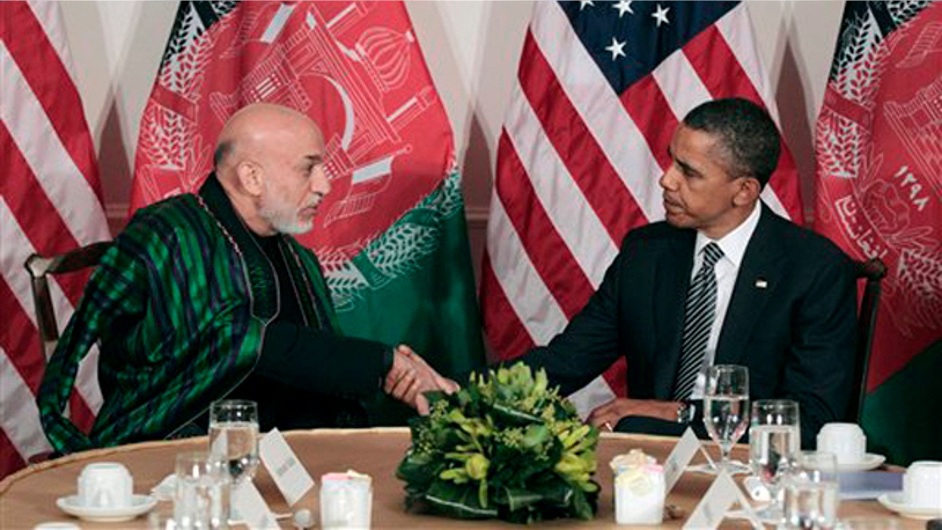 Sept. 20, 2011: President Obama meets with Afghan President Hamid Karzai in New York.