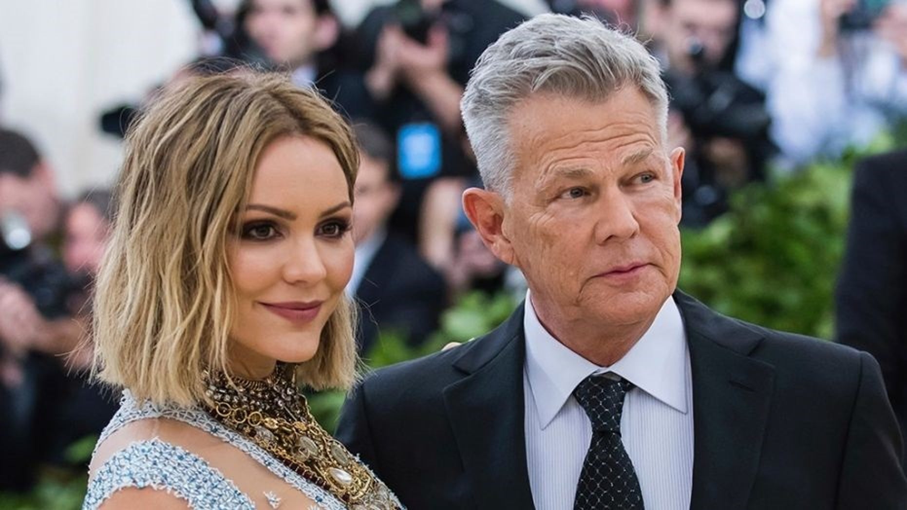 David Foster and Katharine McPhee show some PDA at Beverly Hills event
