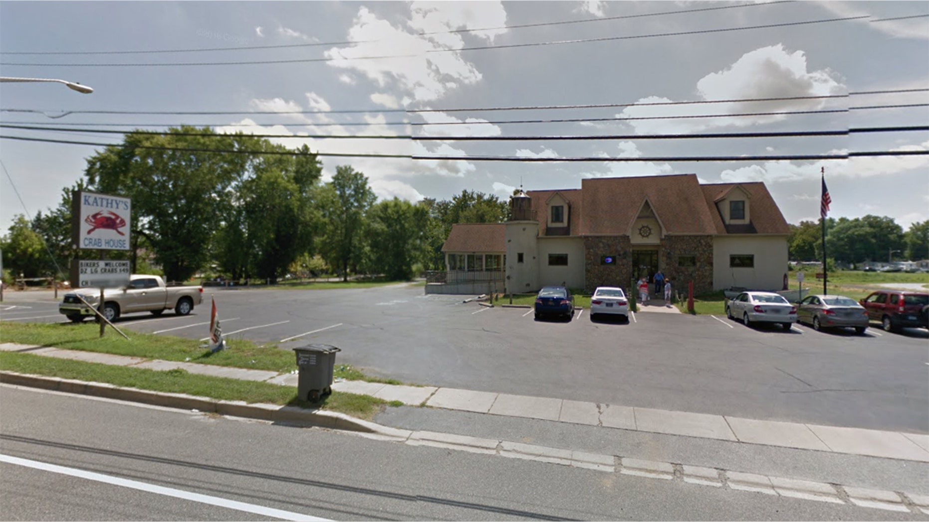 A woman at Kathy's Crab House in Delaware was filmed yelling about a fellow diner's service dog.