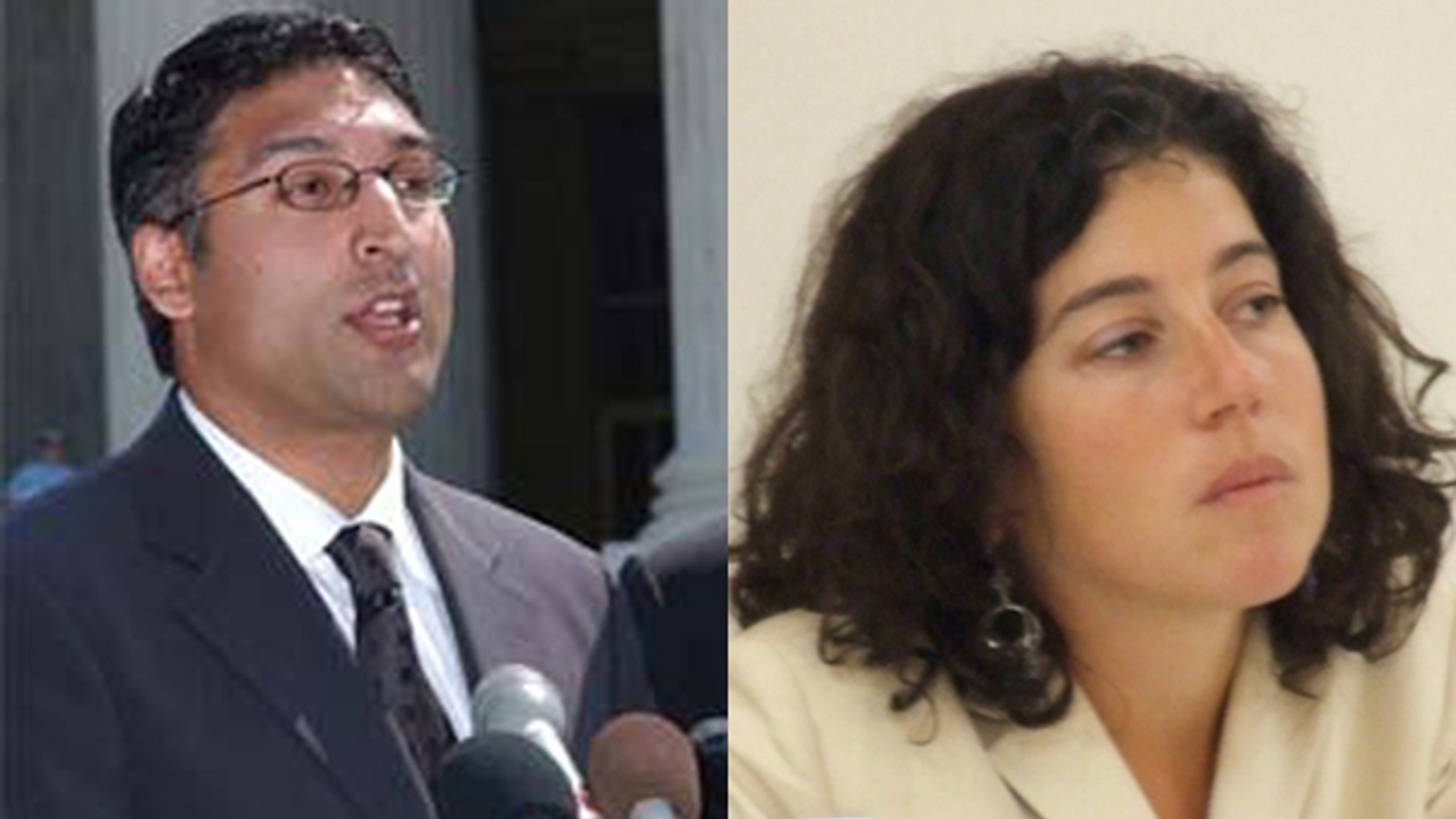 Attorneys Neal Katyal, left, (AP) and Jennifer Daskal (Joshua Sherurcij)
