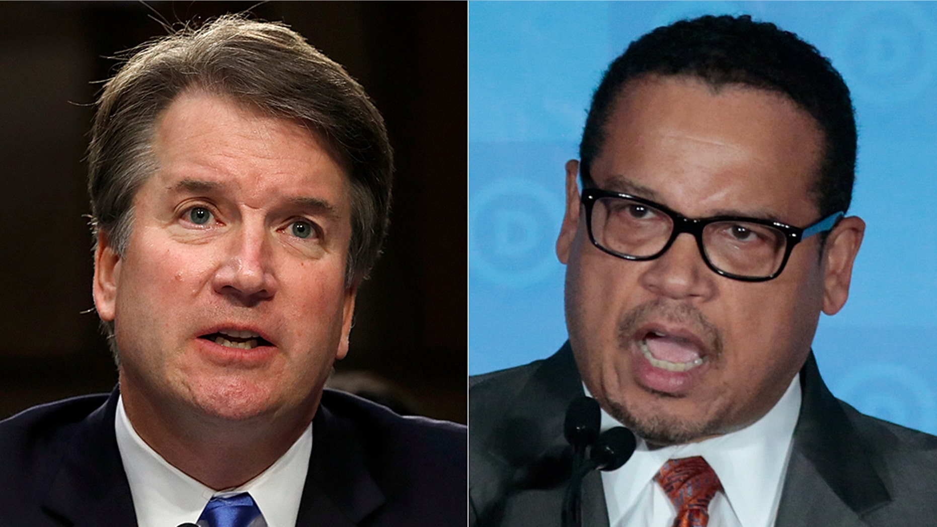Claims against Brett Kavanaugh are front and center, while accusations against Rep. Keith Ellison are largely ignored.