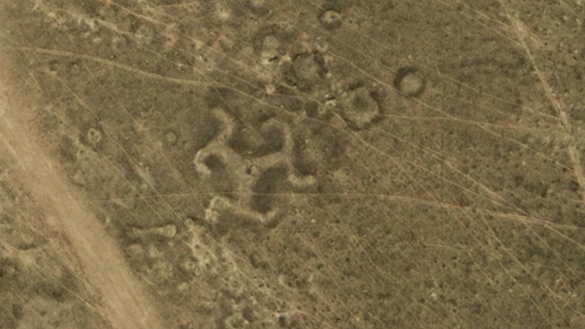 More than 50 geoglyphs, including one shaped like a swastika, have been discovered in northern Kazakhstan.