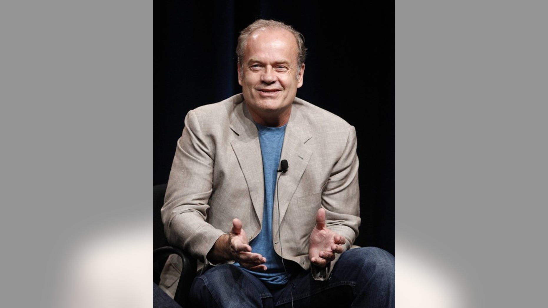 Cast member Kelsey Grammer answers a question during the Starz session for "Boss" at the Summer Television Critics Association Cable Press Tour in Beverly Hills, California July 29, 2011. REUTERS/Mario Anzuoni (UNITED STATES - Tags: ENTERTAINMENT)