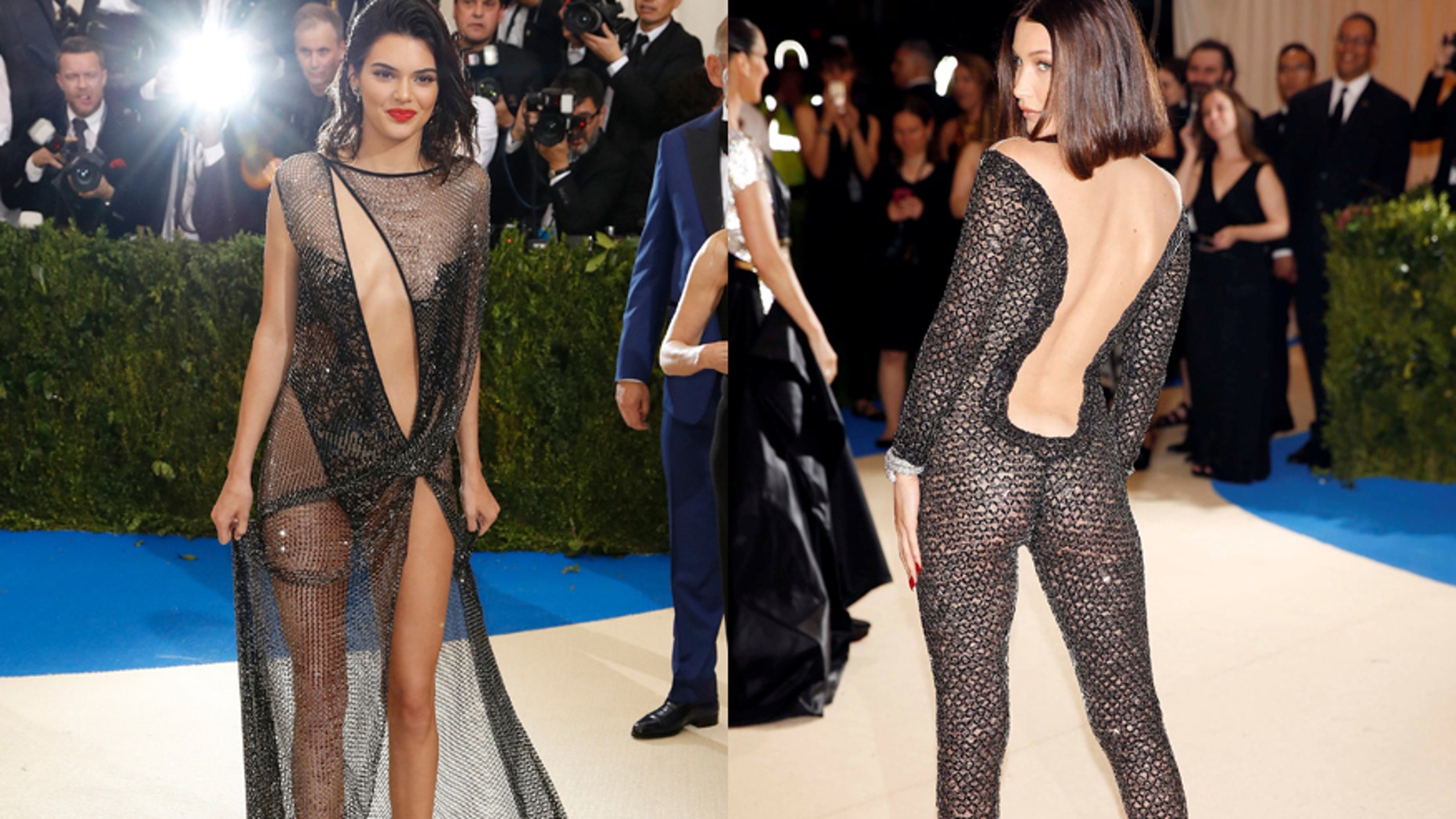 Met Gala 2017 Kendall Jenner Bella Hadids Nearly Nude