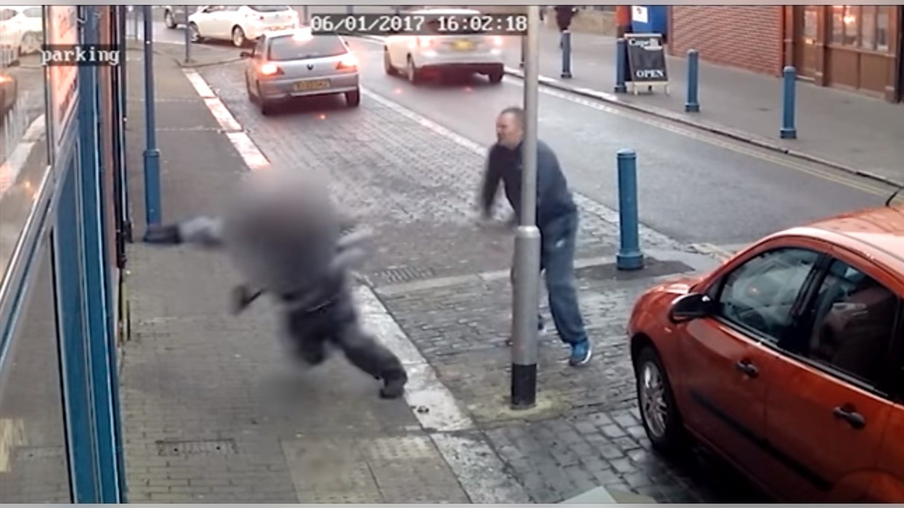 Daniel Corneille, 47, pleaded guilty on Thursday after attacking a traffic cop in the United Kingdom in January, leaving him with a broken shoulder.